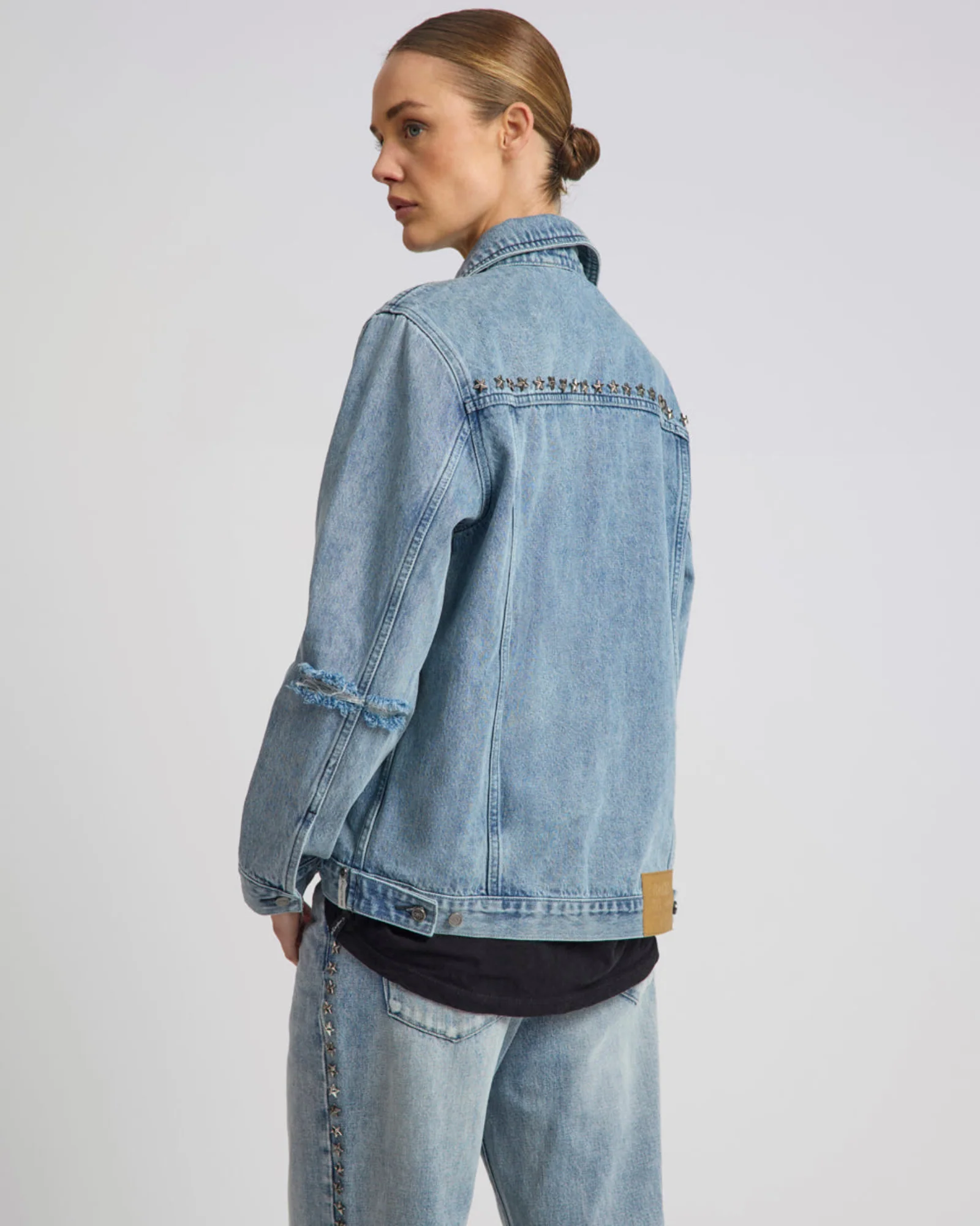 25th Anniversary Trucker Studded Denim Jacket - Salty Dog - Image 10