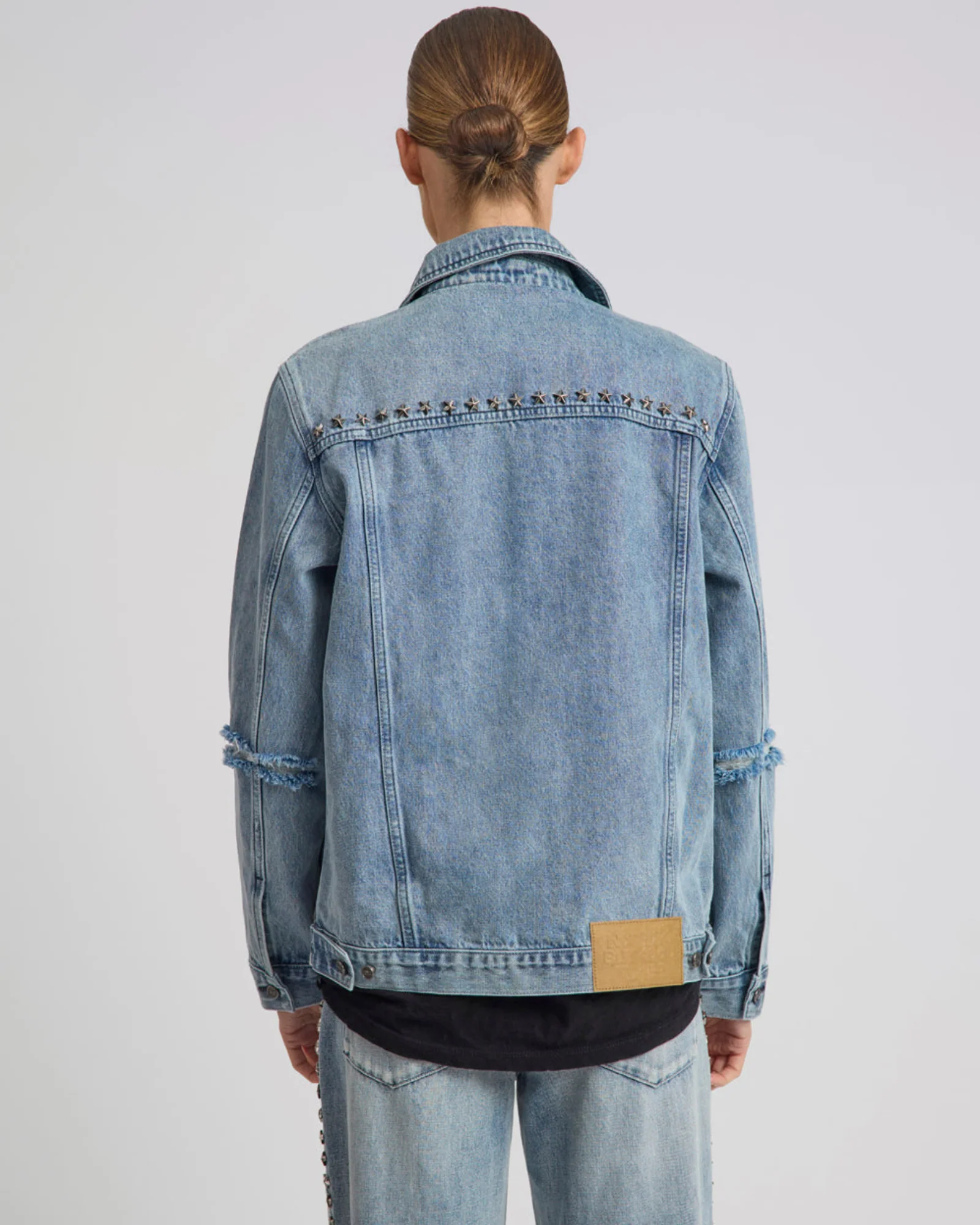 25th Anniversary Trucker Studded Denim Jacket - Salty Dog - Image 11