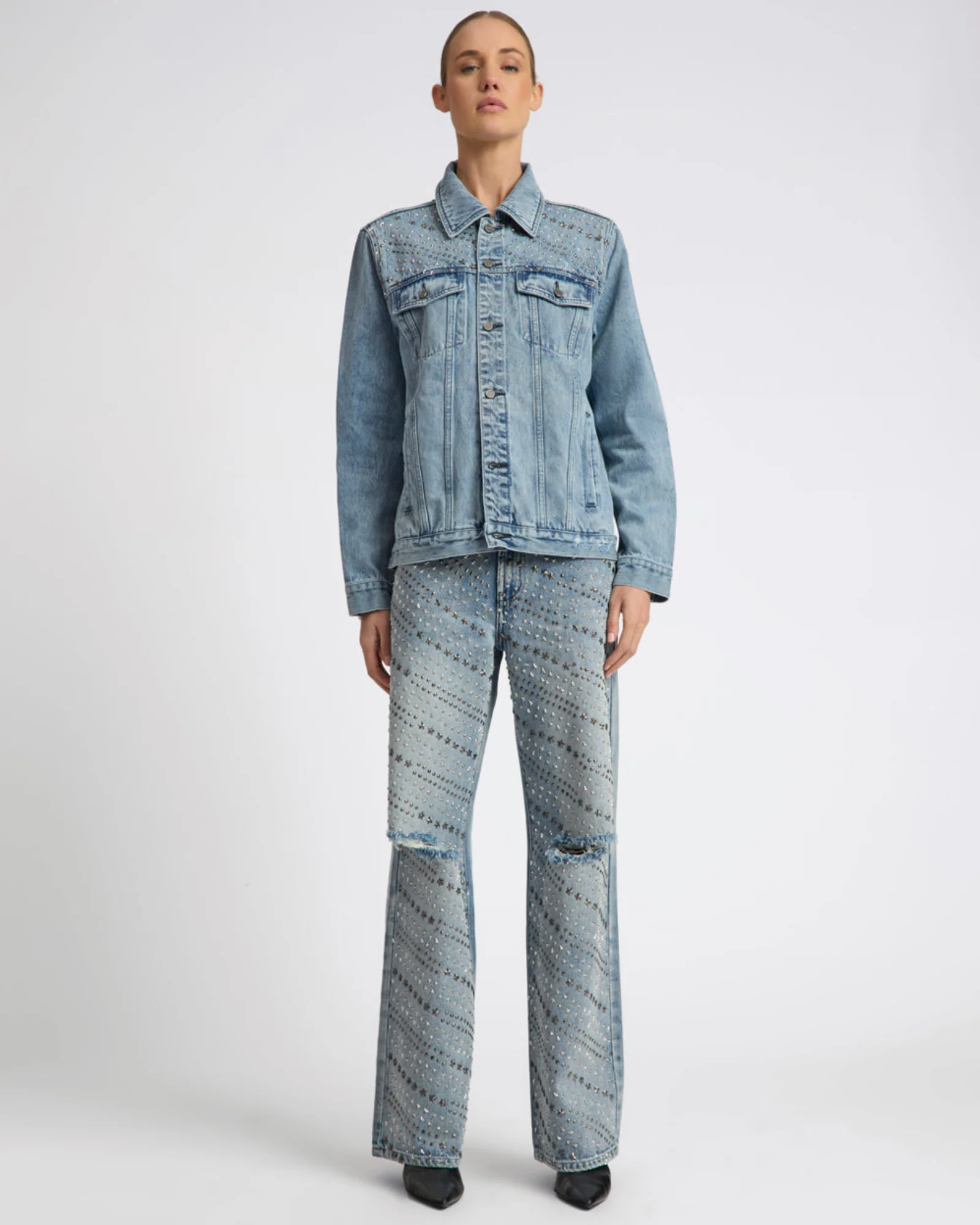 25th Anniversary Limited Edition Trucker Studded Denim Jacket - Salty Dog - Image 11