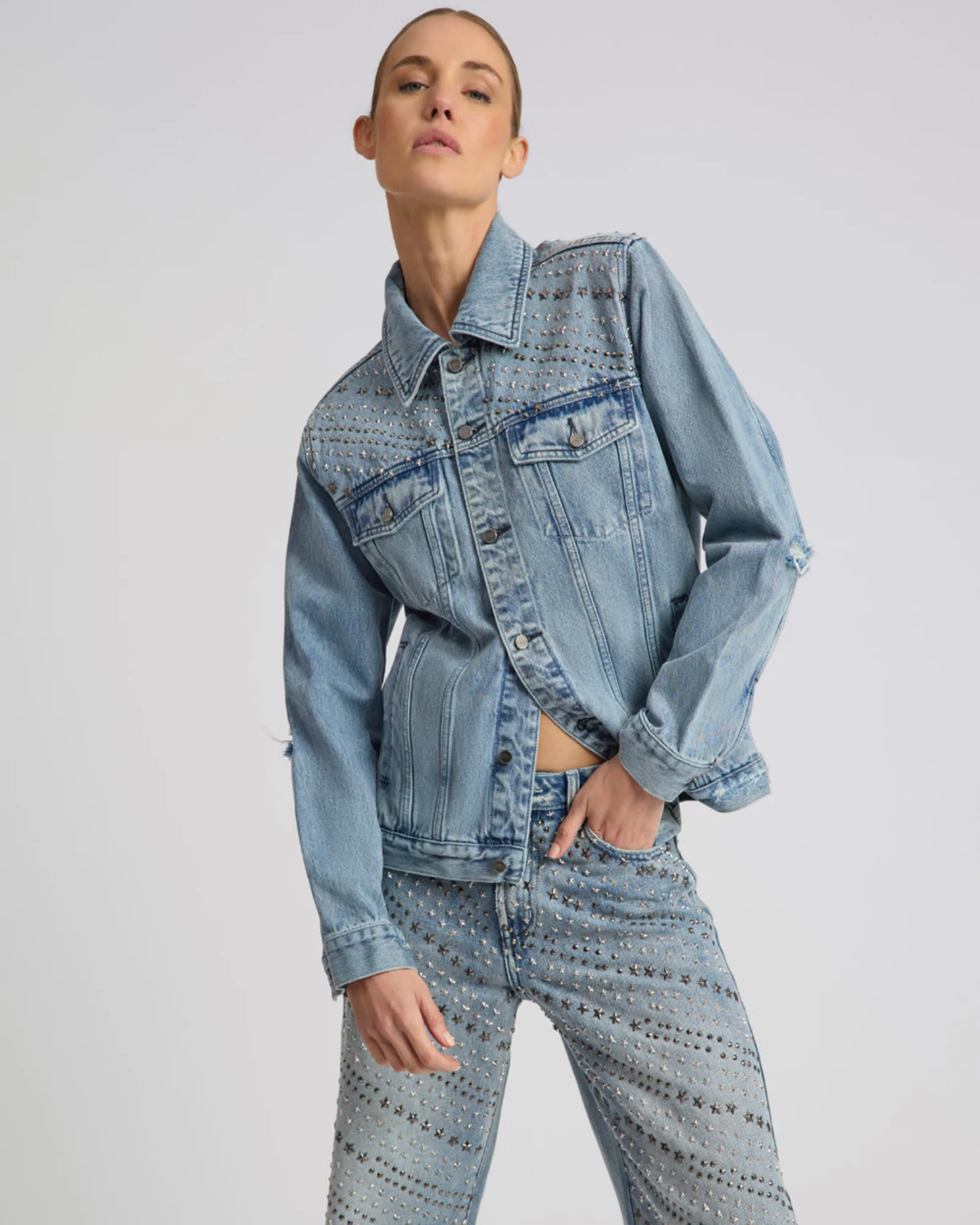25th Anniversary Limited Edition Trucker Studded Denim Jacket - Salty Dog - Image 13