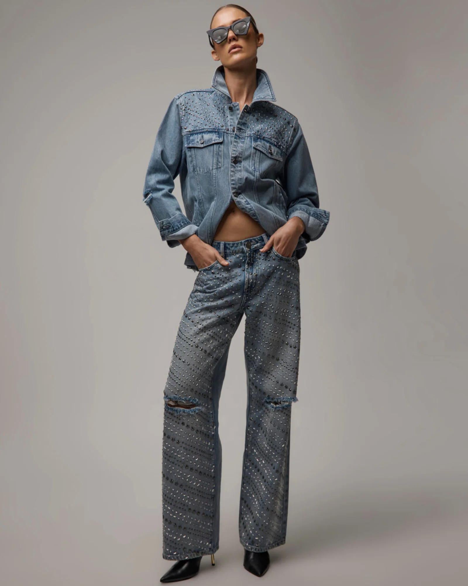 25th Anniversary Limited Edition Trucker Studded Denim Jacket - Salty Dog - Image 15
