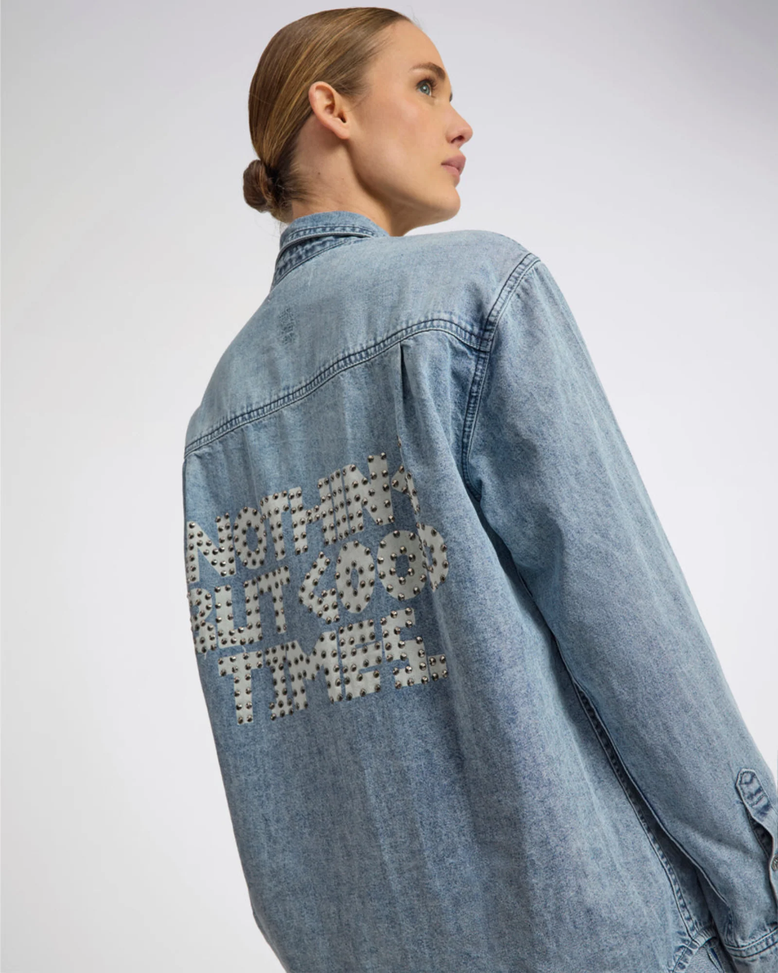 25th Anniversary Limited Edition Everyday Studded Denim Shirt - Salty Dog - Image 11