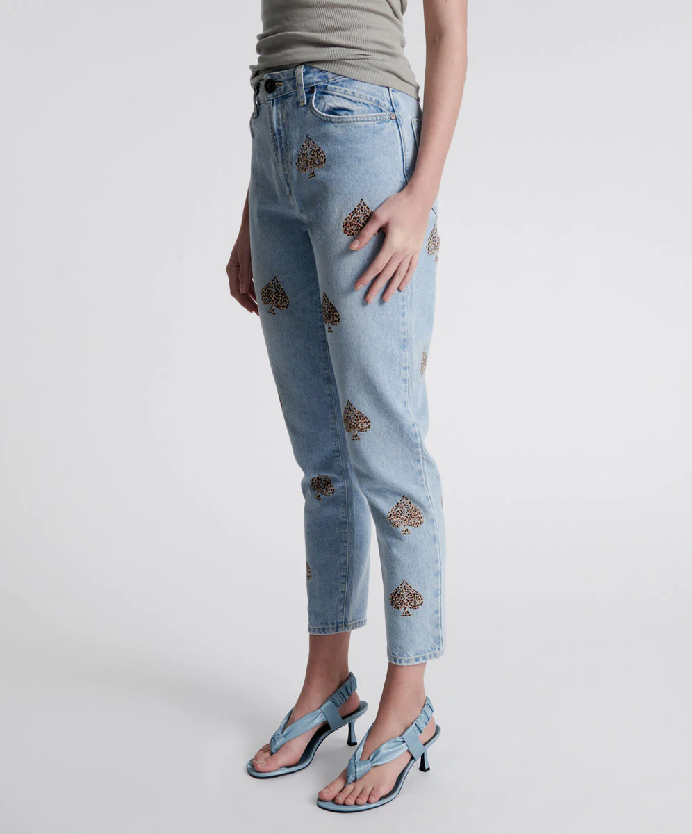 Legends High Waist Straight Leg Denim Jeans - Best Blue - Image 3