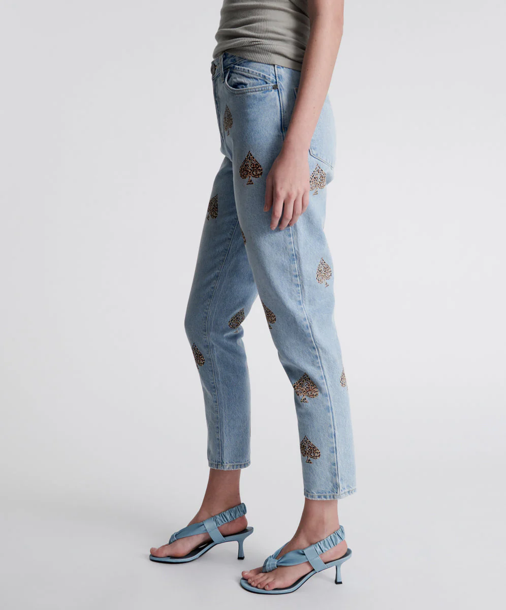 Legends High Waist Straight Leg Denim Jeans - Best Blue - Image 4