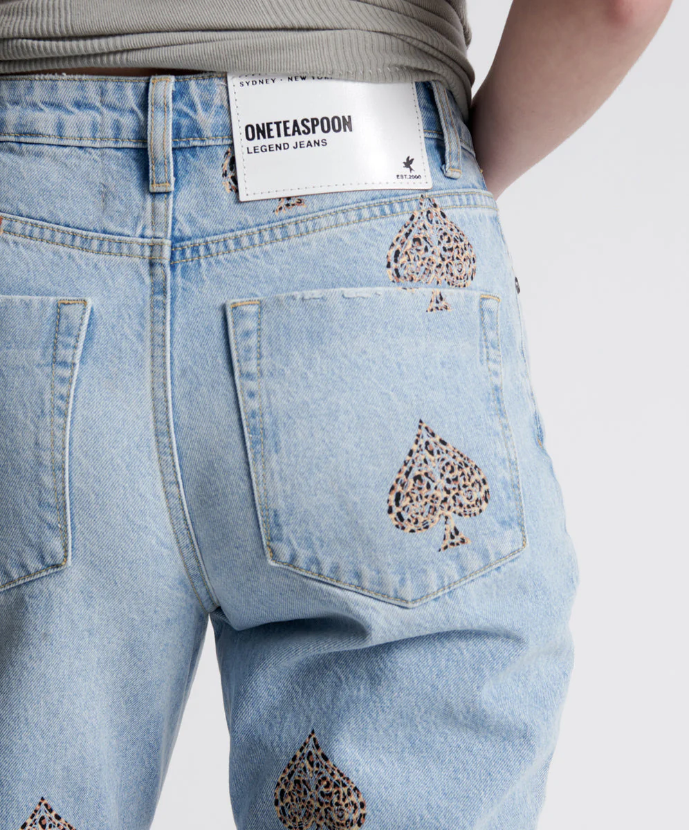 Legends High Waist Straight Leg Denim Jeans - Best Blue - Image 5