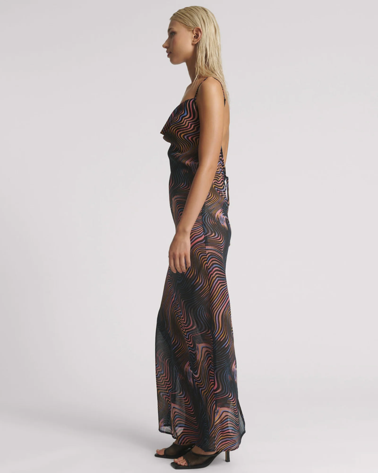 Jagger Long Slip Maxi Dress - Acid Trip - Image 2