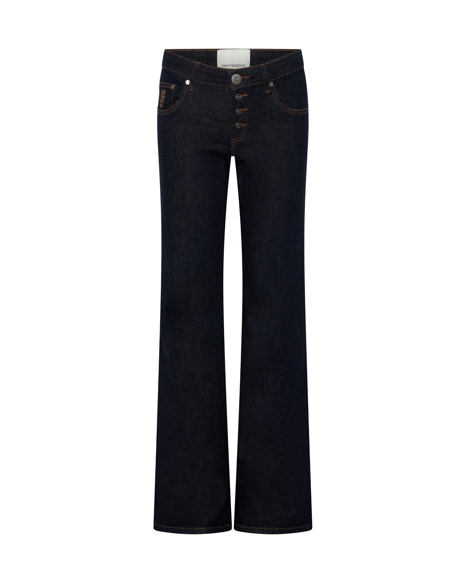 Alice Low Waist Bootcut Denim Jeans - Raw Indigo - Image 11