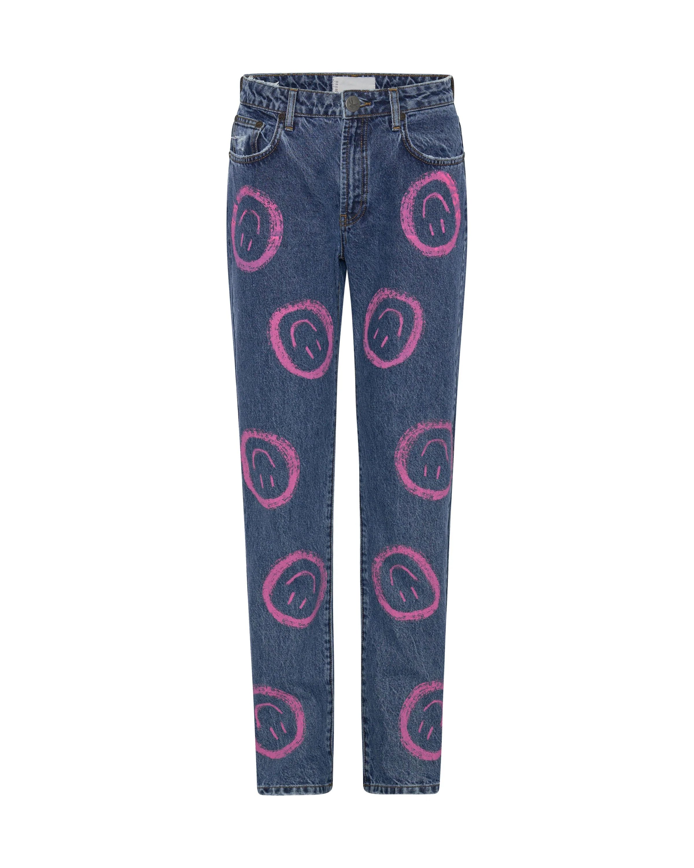 Awesome Baggies High Waist Straight Leg Denim Jeans - Rosewood - Image 6