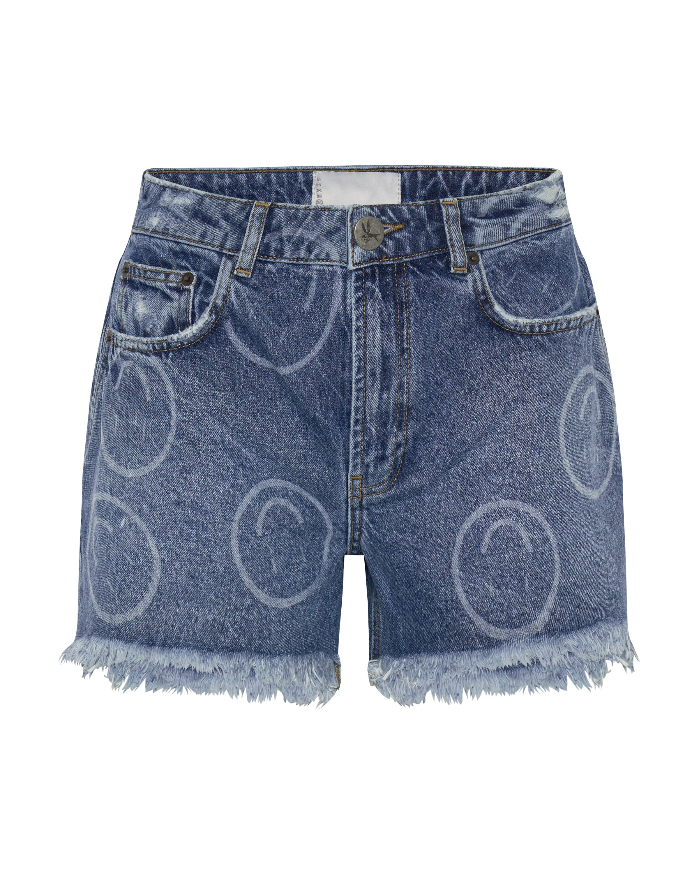 Legends High Waist Mom Fit Denim Shorts - Rosewood - Image 5