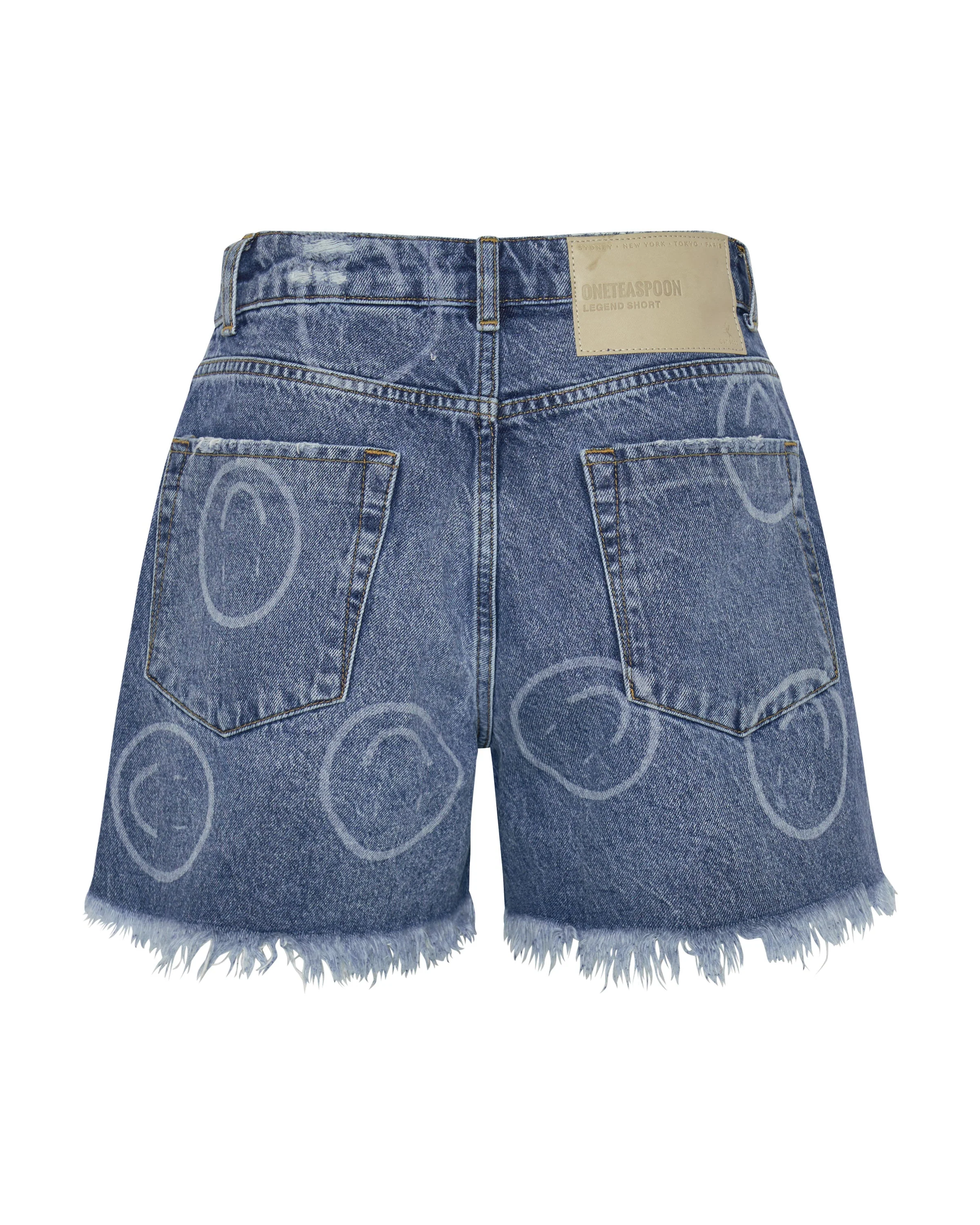 Legends High Waist Mom Fit Denim Shorts - Rosewood - Image 6