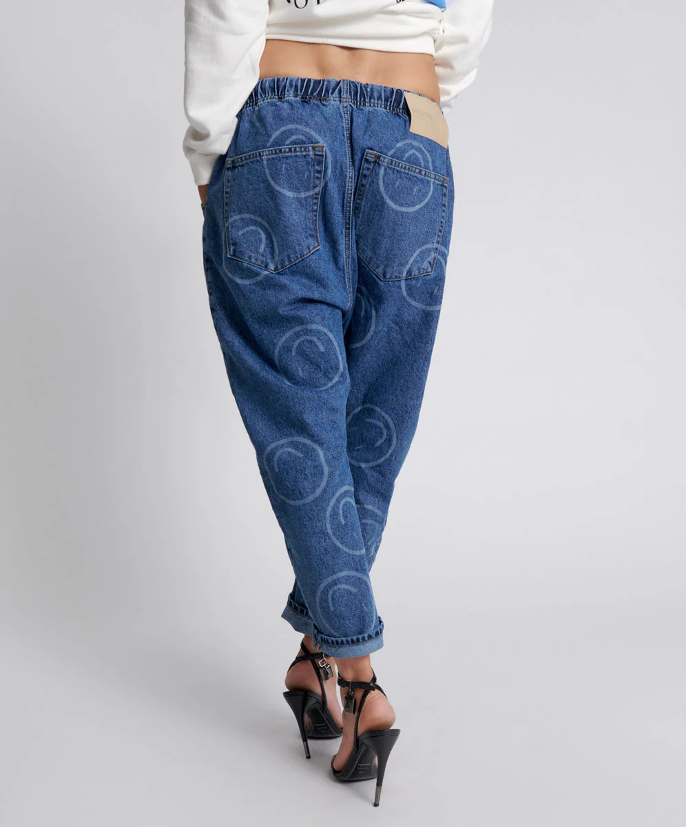 Shabby Kingpins Low Waist Boyfriend Denim Jeans - Rosewood - Image 5