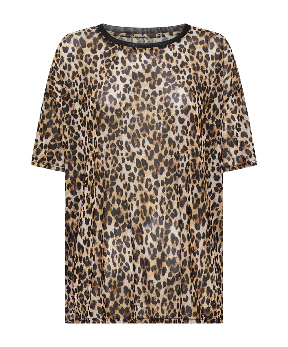 Printed Mesh Tee - Animal - Image 6