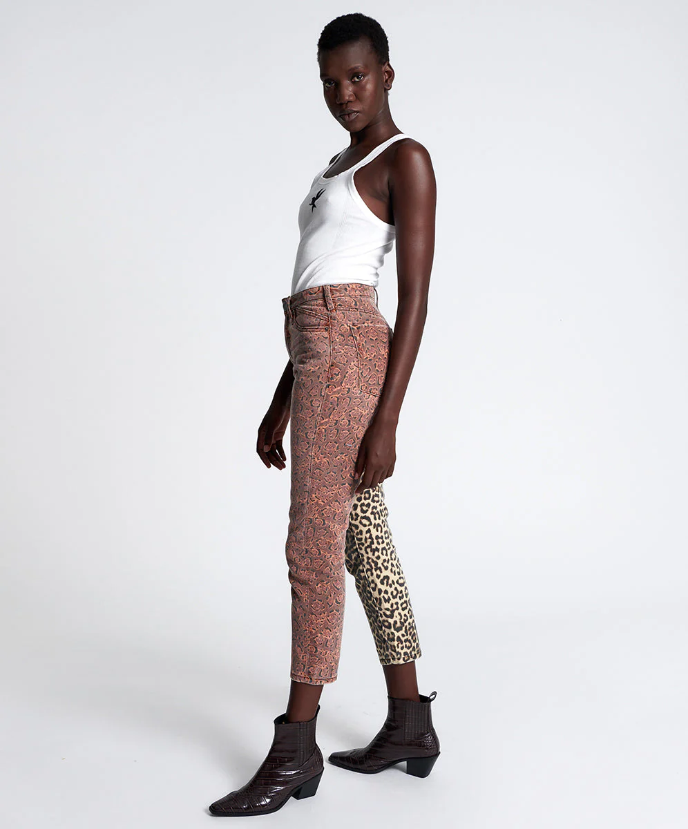 Legends High Waist Straight Leg Denim Jeans - Animal Saga - Image 4