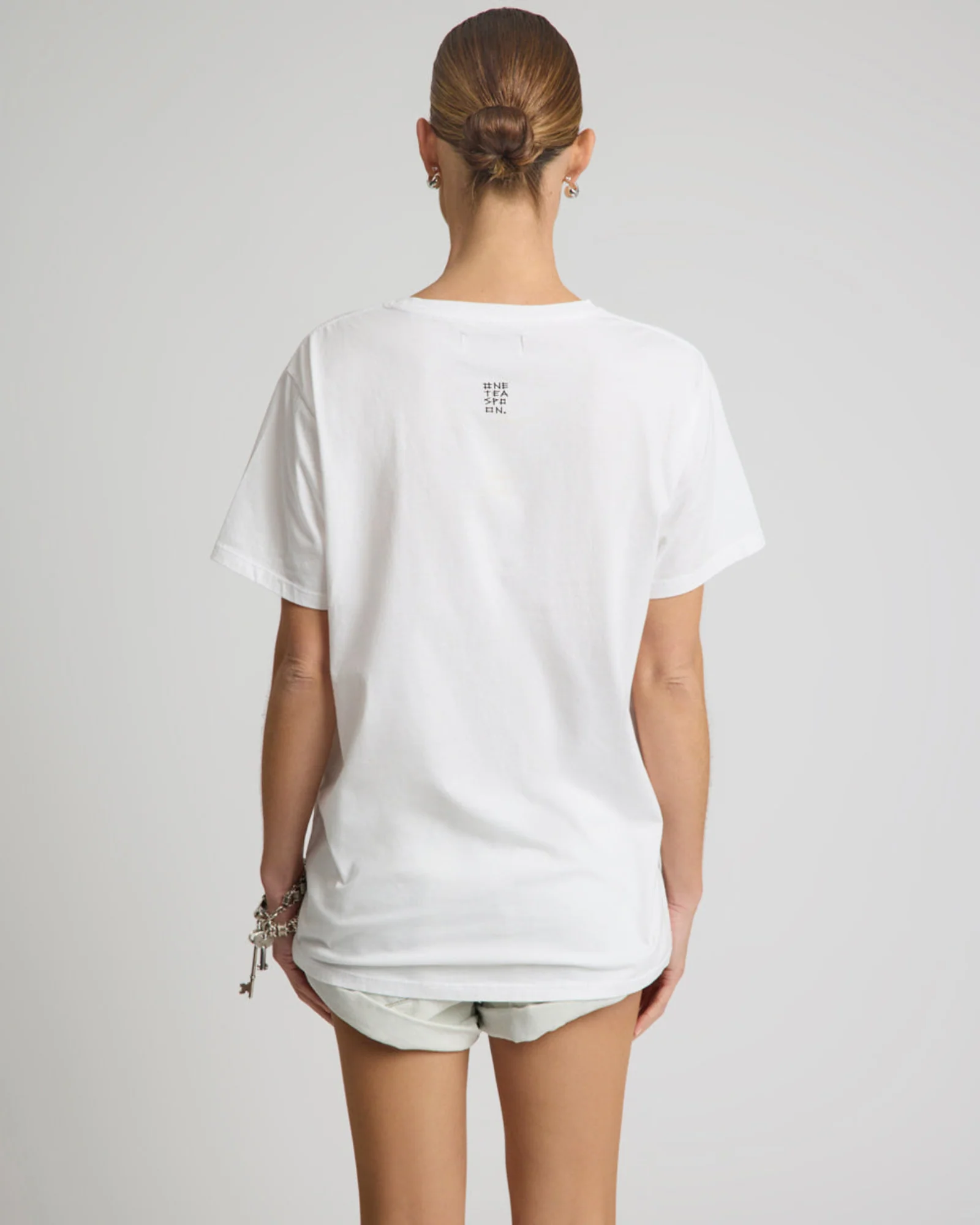 Art Boyfriend Tee - White - Image 4