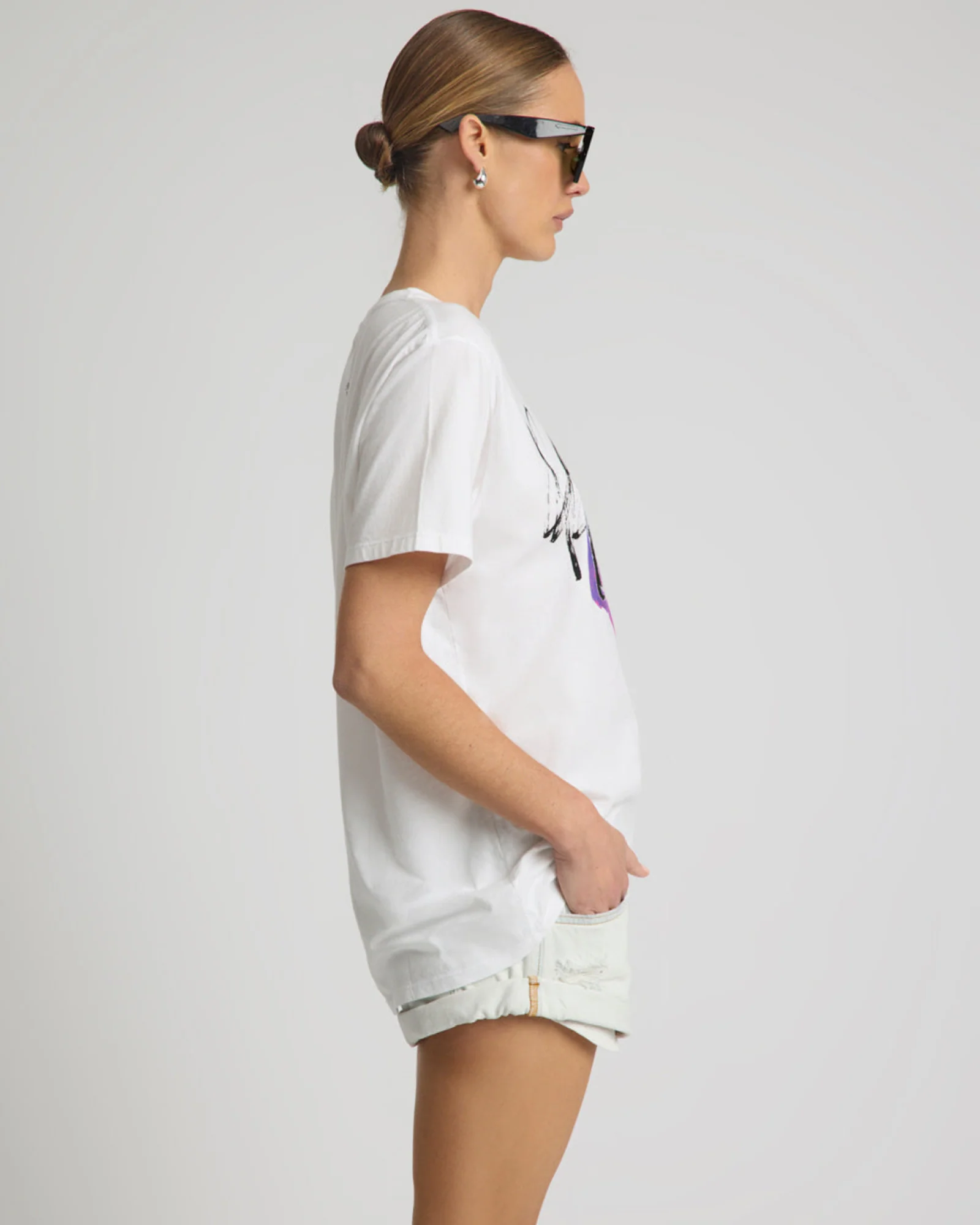 Art Boyfriend Tee - White - Image 5