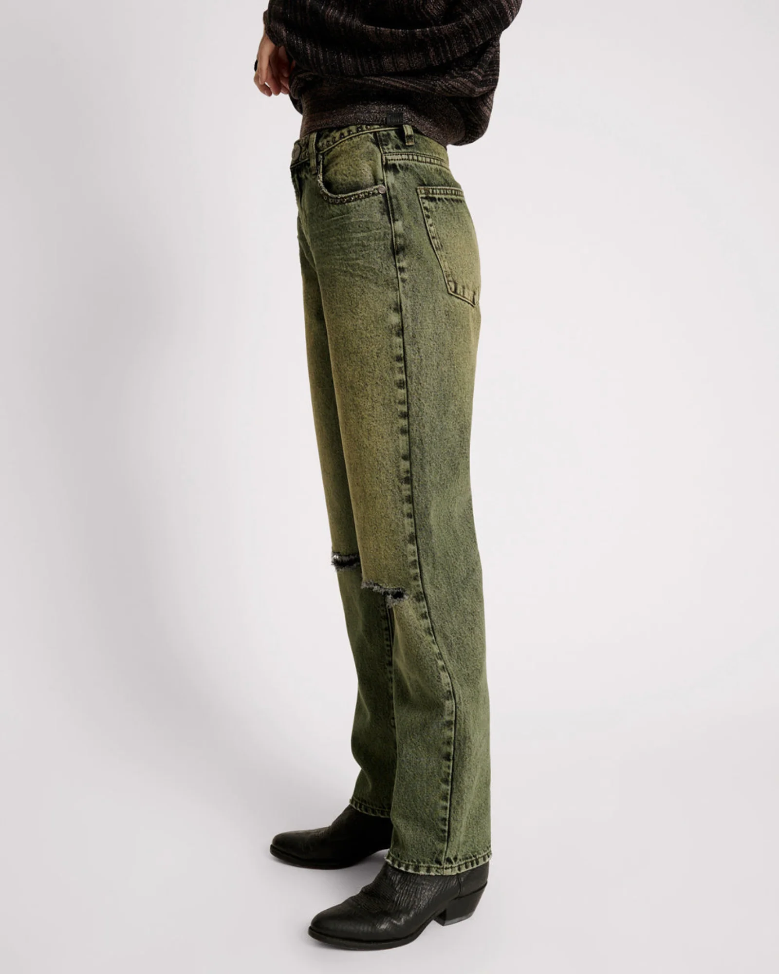 Awesome Baggies High Waist Straight Leg Denim Jeans - Image 3