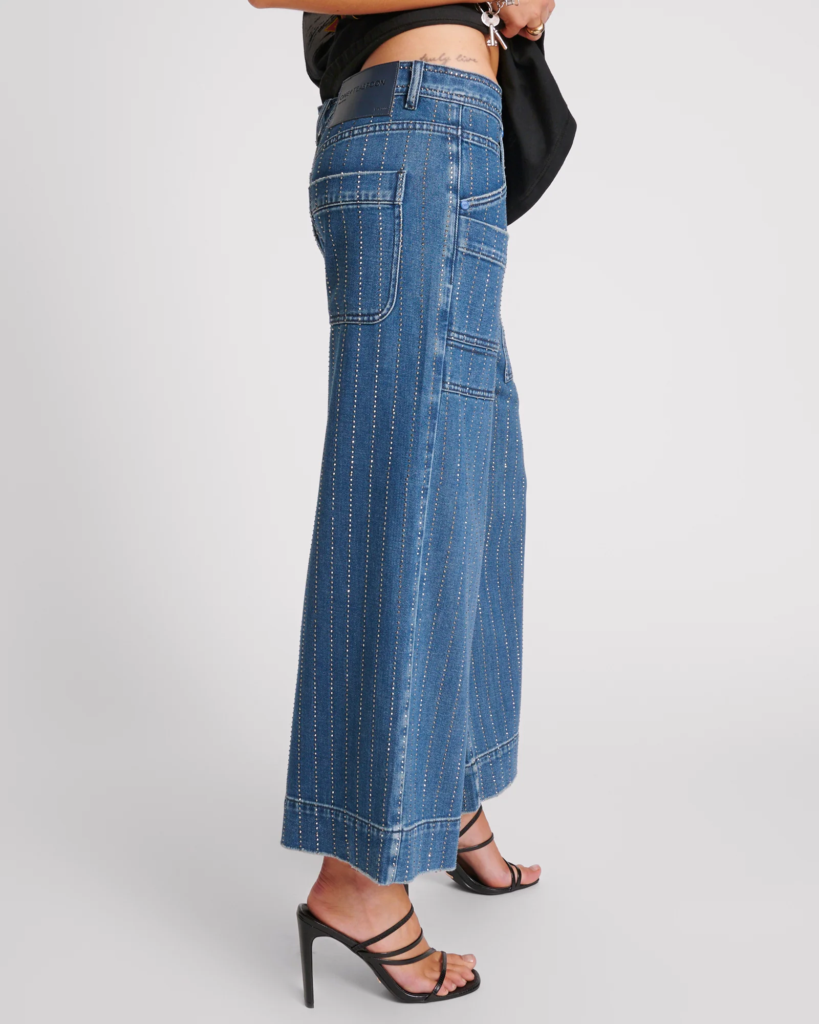 Bad Boys High Waist Wide Leg Denim Jeans - Image 5