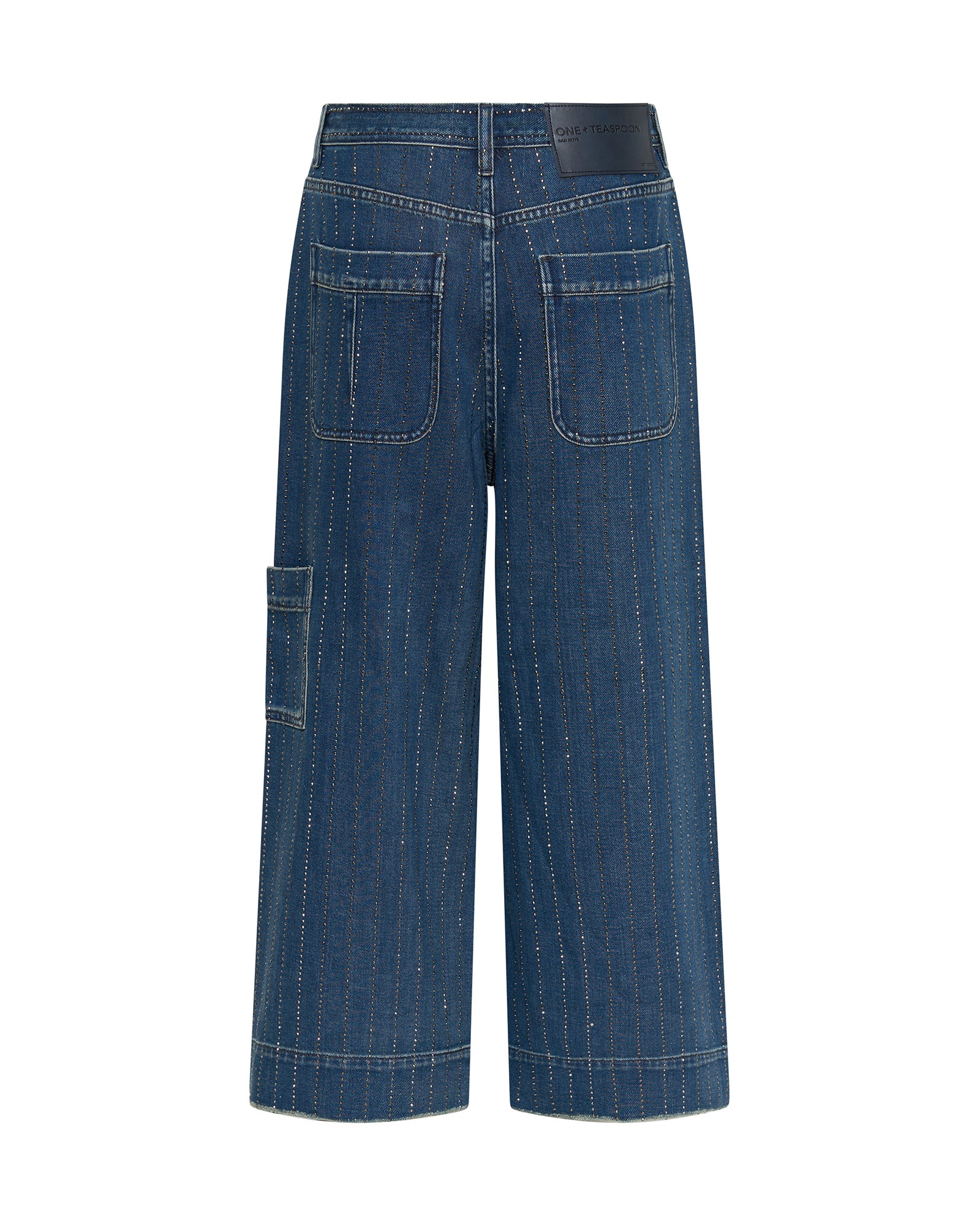Bad Boys High Waist Wide Leg Denim Jeans - Image 7