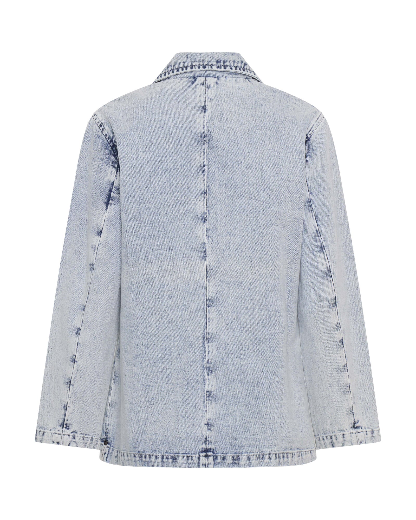 Boyfriend Denim Blazer - Bahama Blue - Image 7