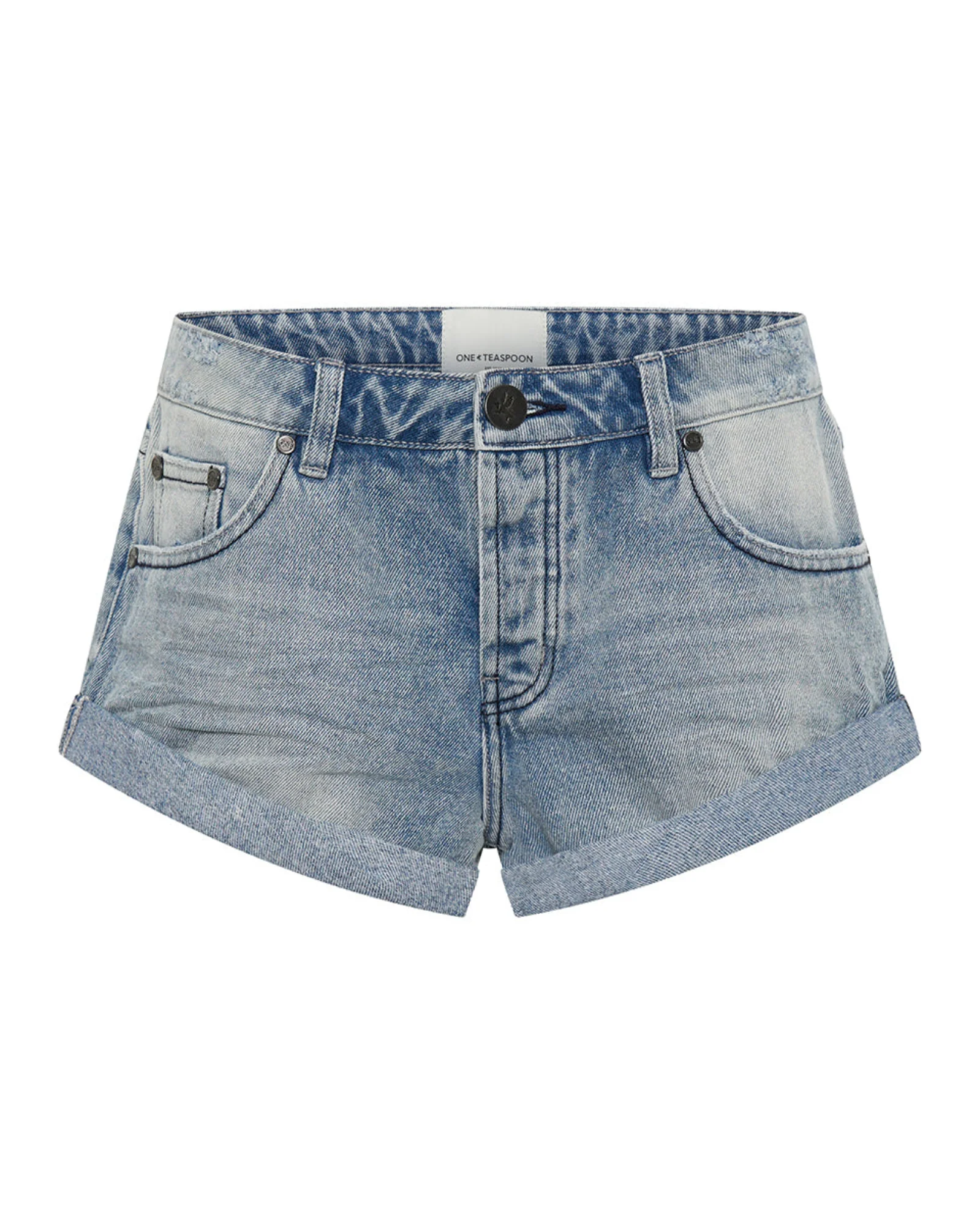 Bandits Low Waist Denim Shorts - Salty Dog Blue - Image 10
