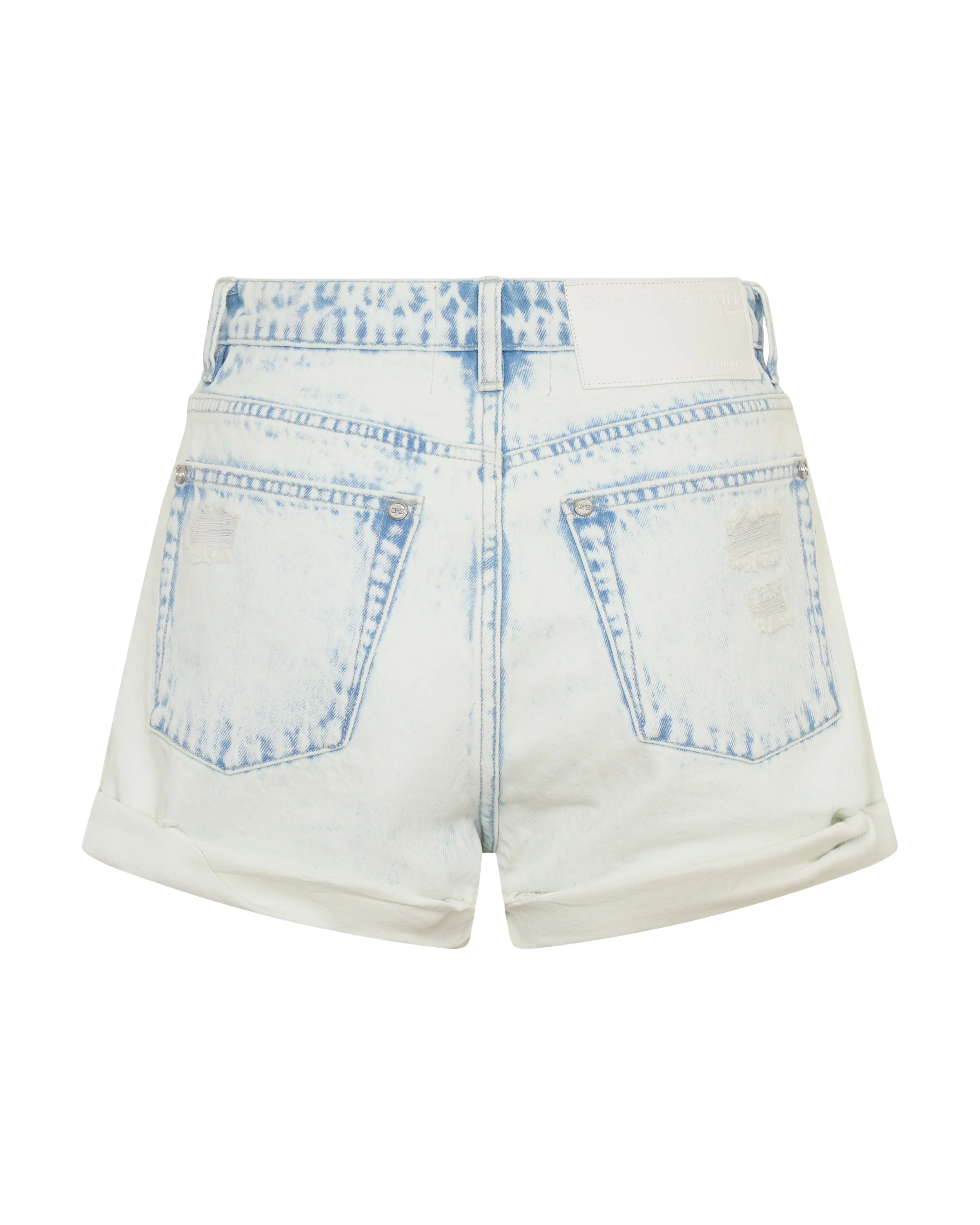 Bandits High Waist Denim Shorts - Beach Blue - Image 12