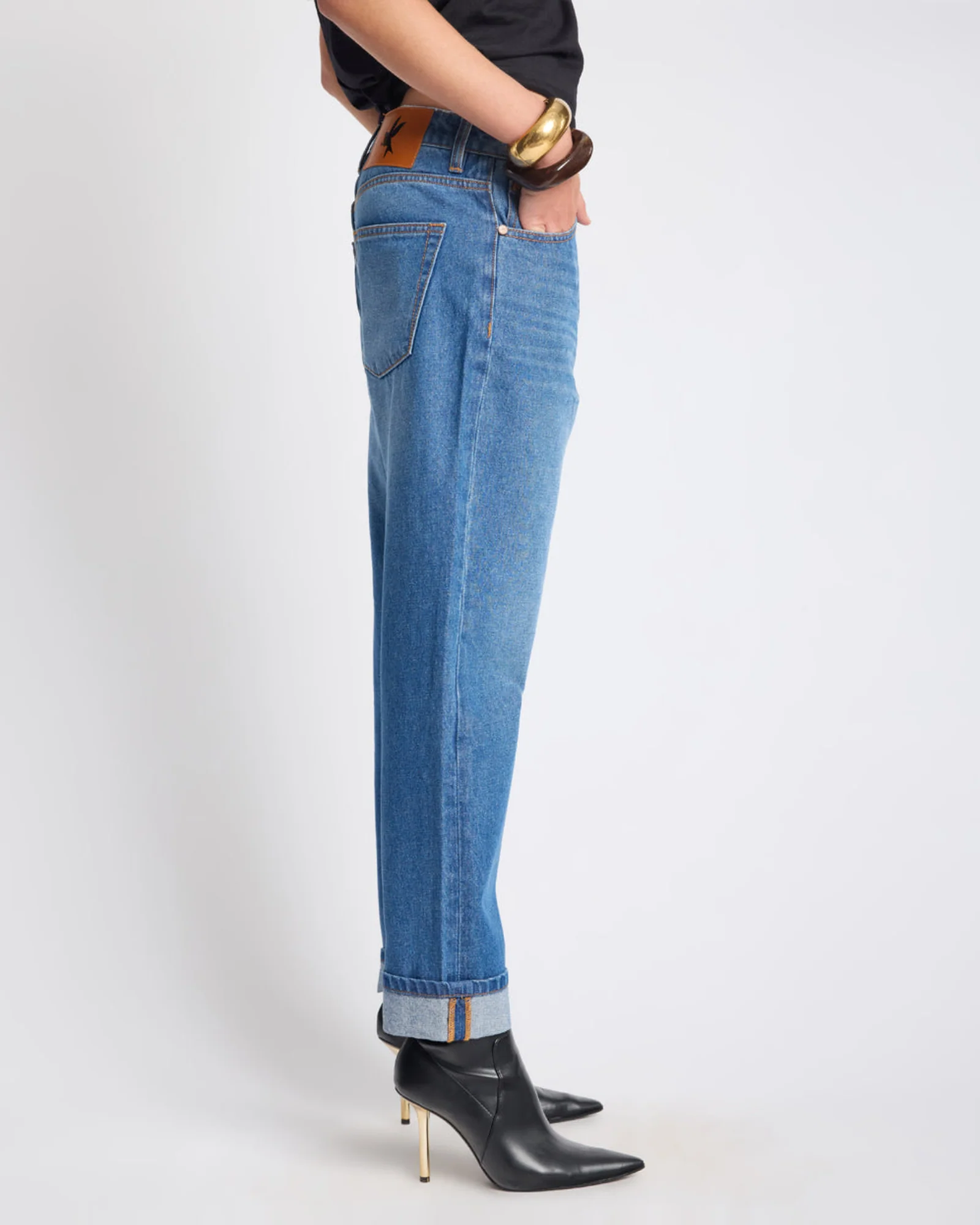 Bandits Low Waist Boyfriend Denim Jeans - Pacifica Blue - Image 7