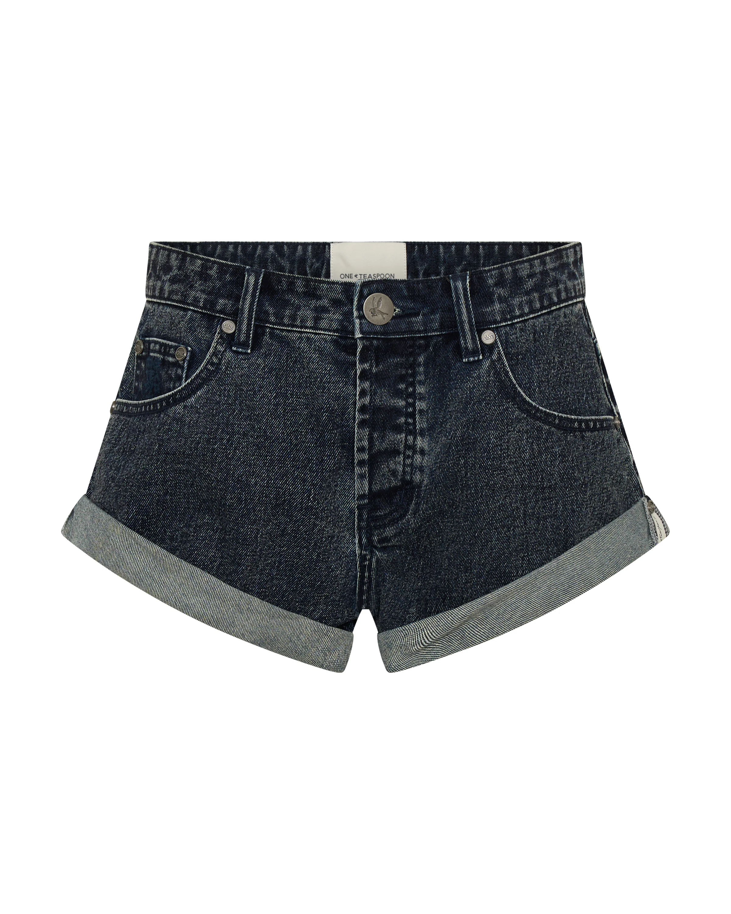 Bandits Low Waist Denim Shorts - Indigo Blue - Image 14