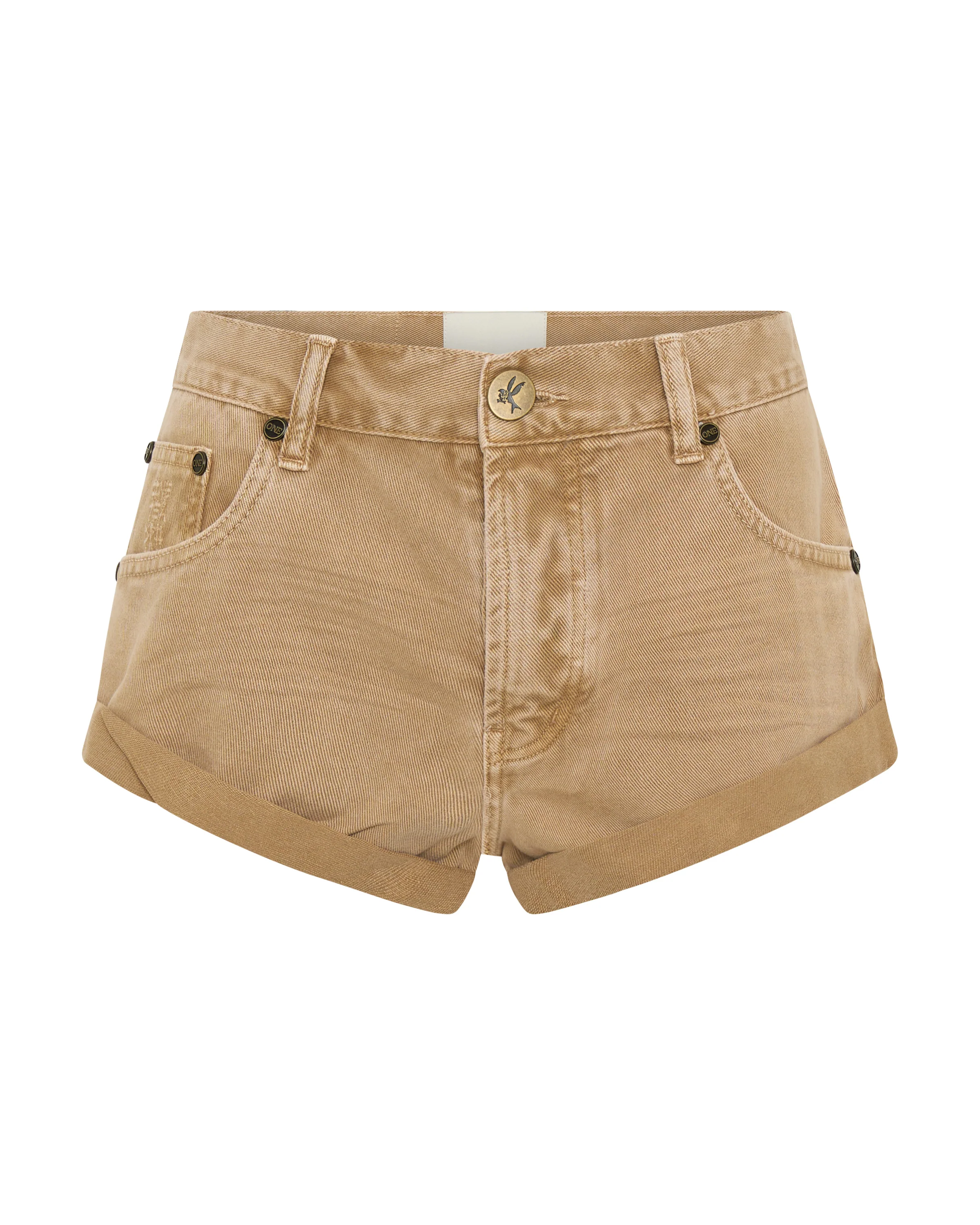 Bandits Low Waist Denim Shorts - Warm Tan - Image 10