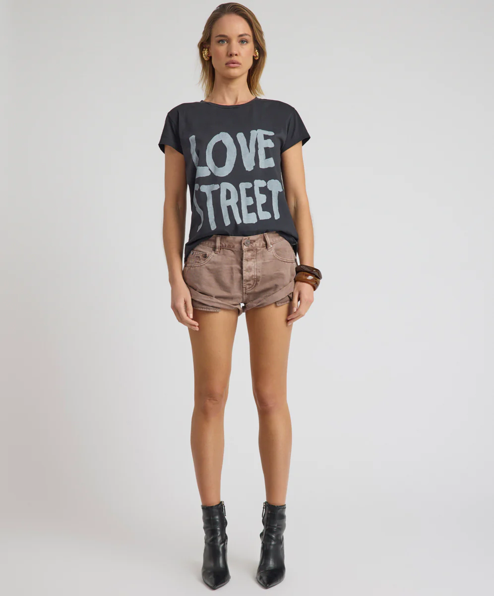 Bandits Low Waist Denim Shorts - Espresso Brown - Image 2