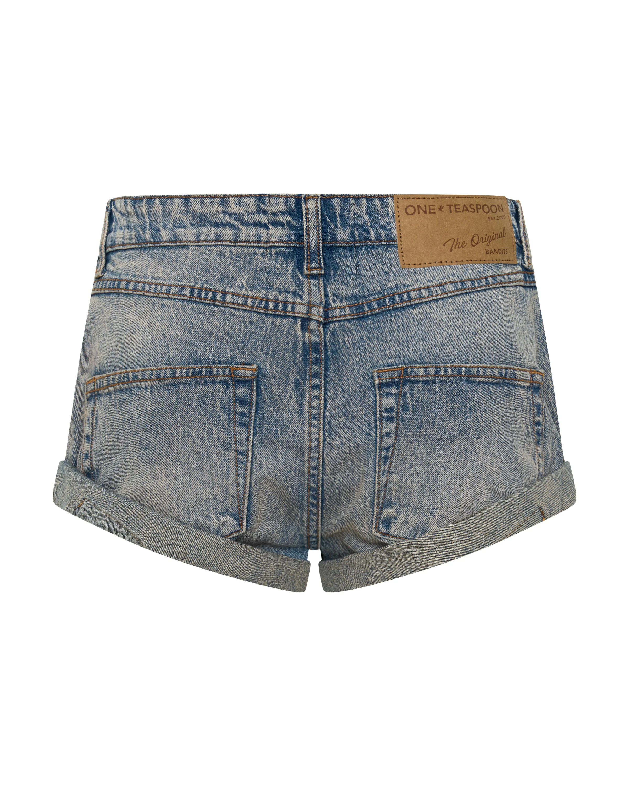 Bandits Low Waist Denim Shorts - Cloud Blue - Image 10