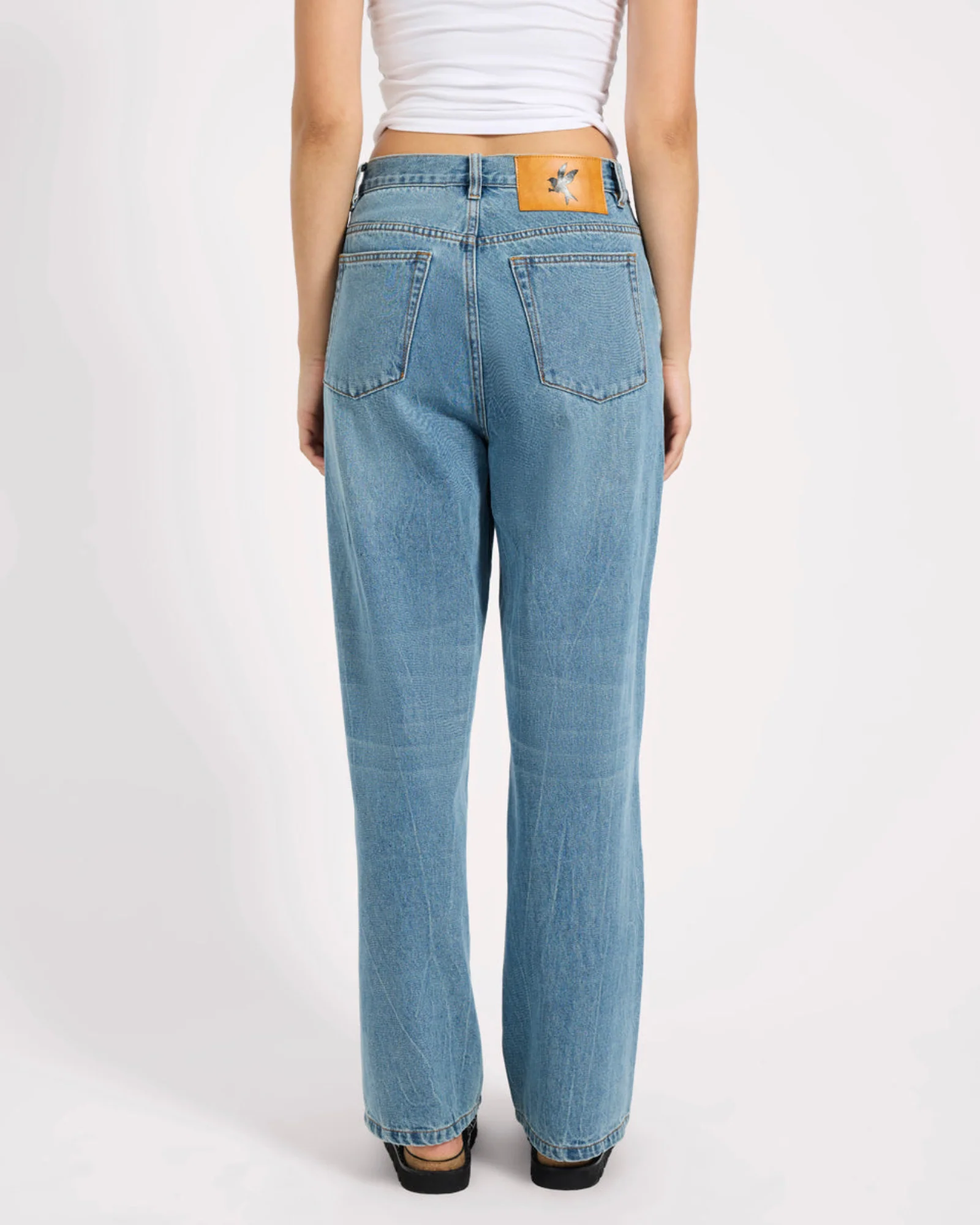 Baxters Mid Waist Wide Leg Denim Jeans - Blue Crush - Image 6