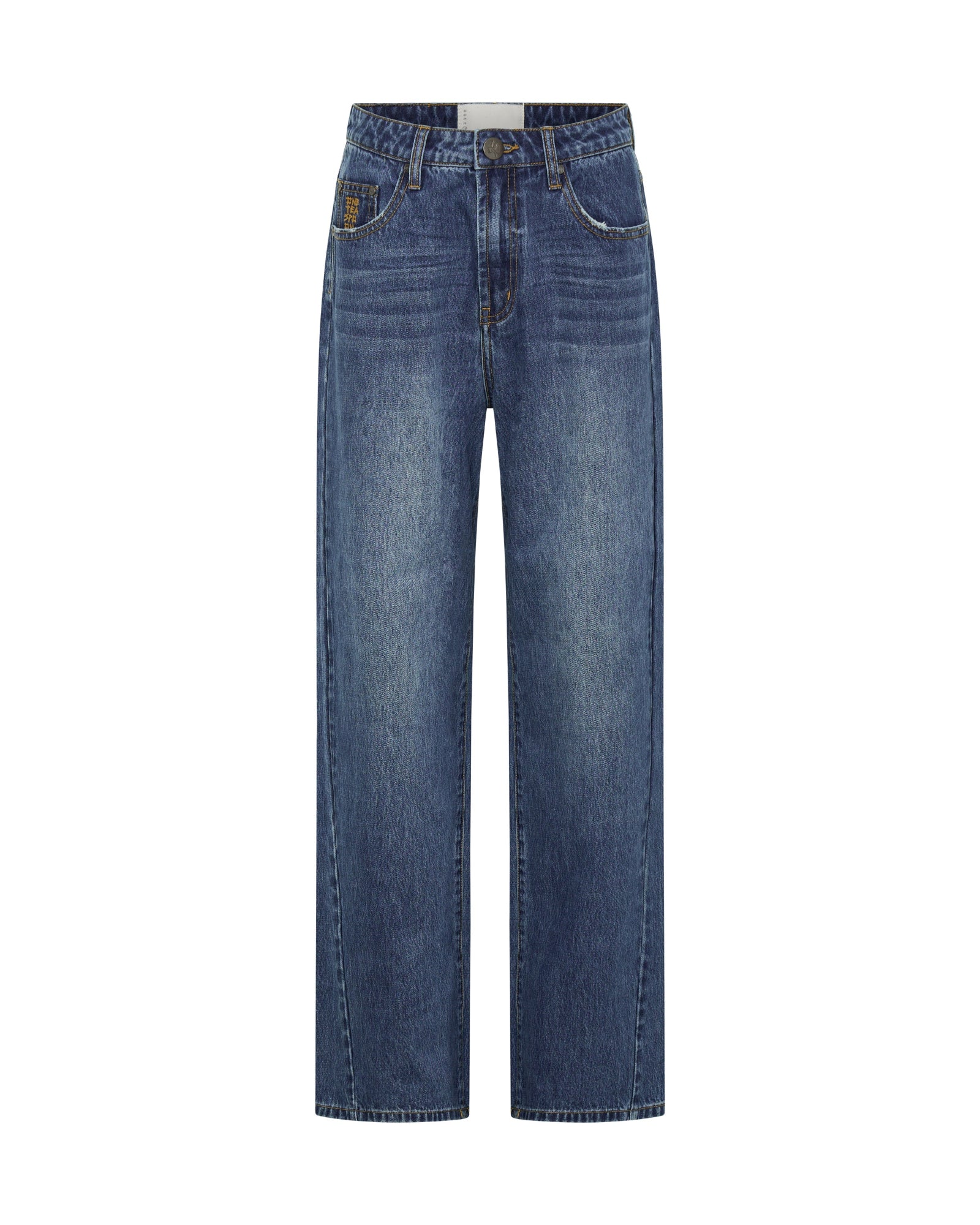 Baxters Mid Waist Wide Leg Denim Jeans - Blue Love - Image 9