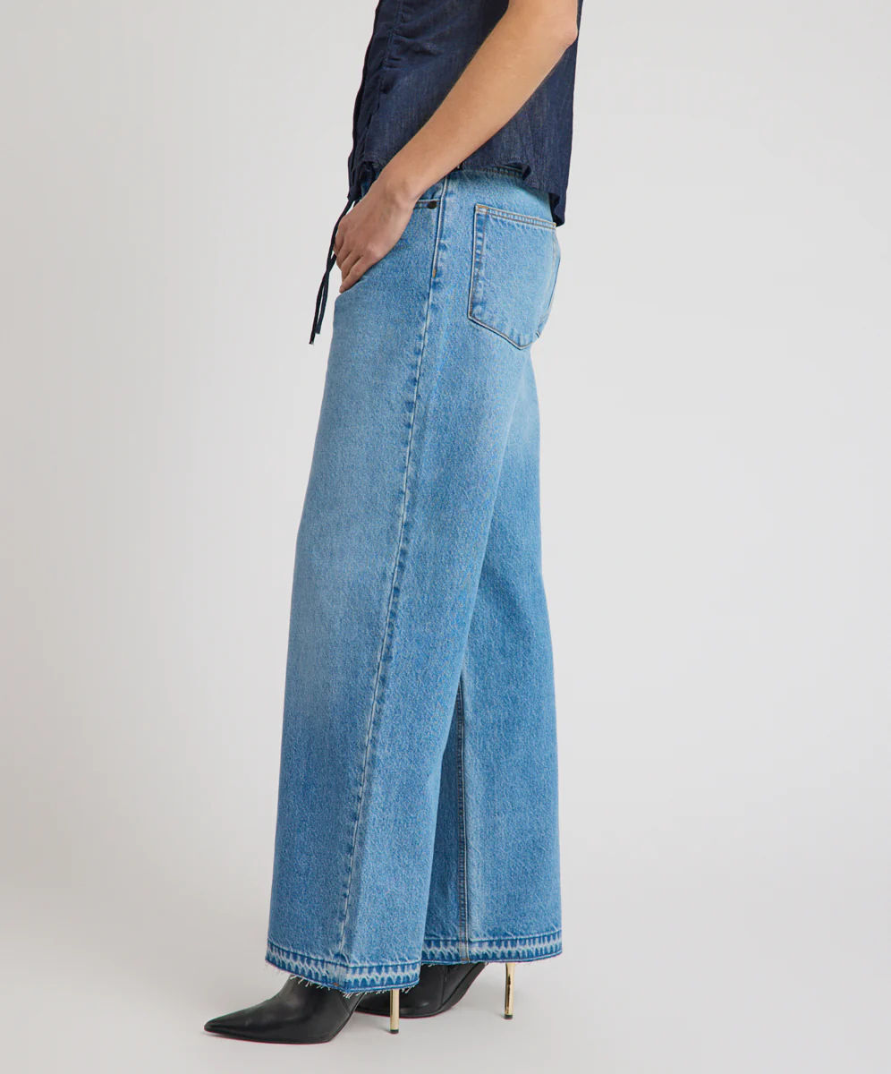 Baxters Mid Waist Wide Leg Denim Jeans - Endless Summer Blue - Image 6