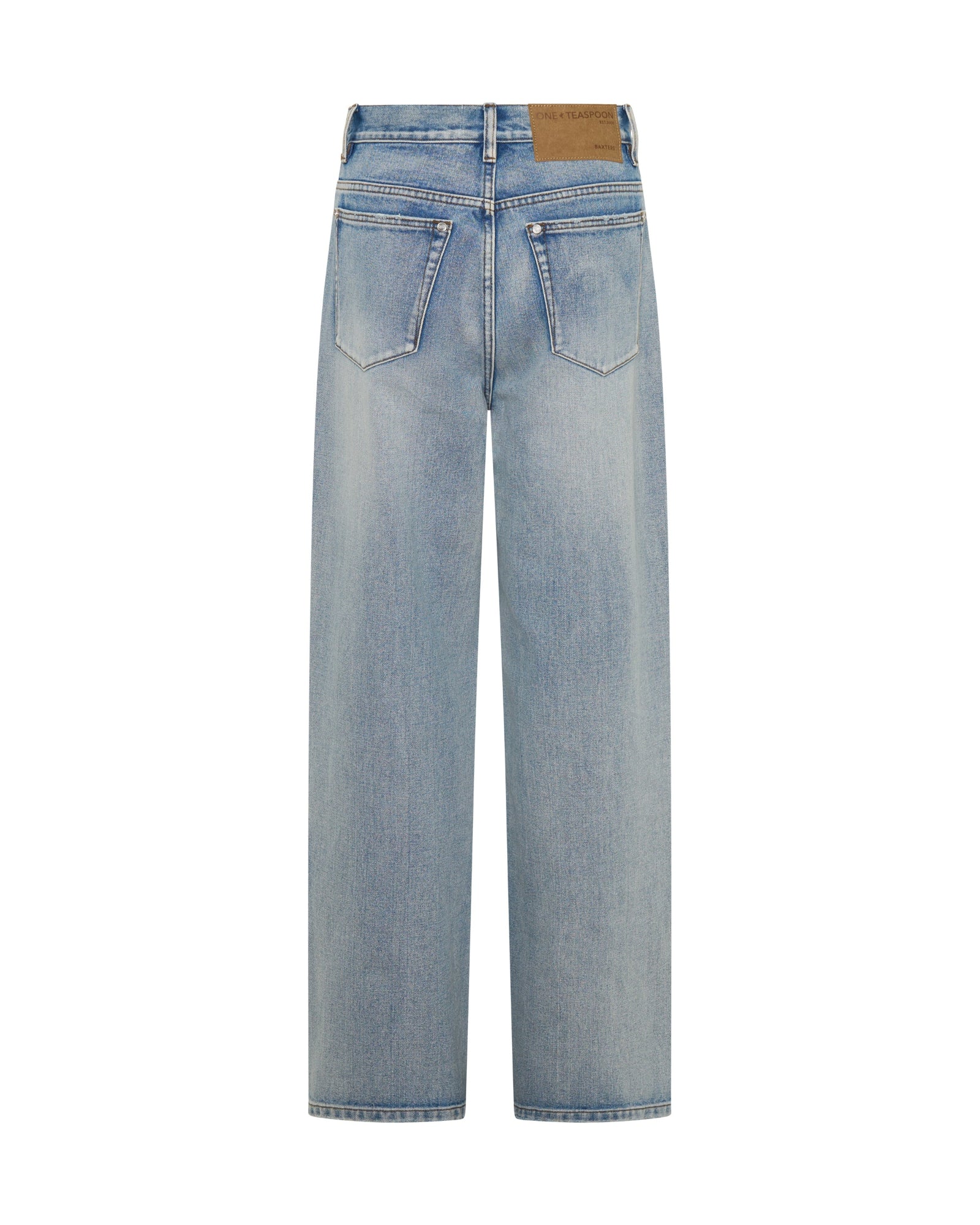 Baxters Mid Waist Wide Leg Denim Jeans - Hendrixe Blue - Image 11