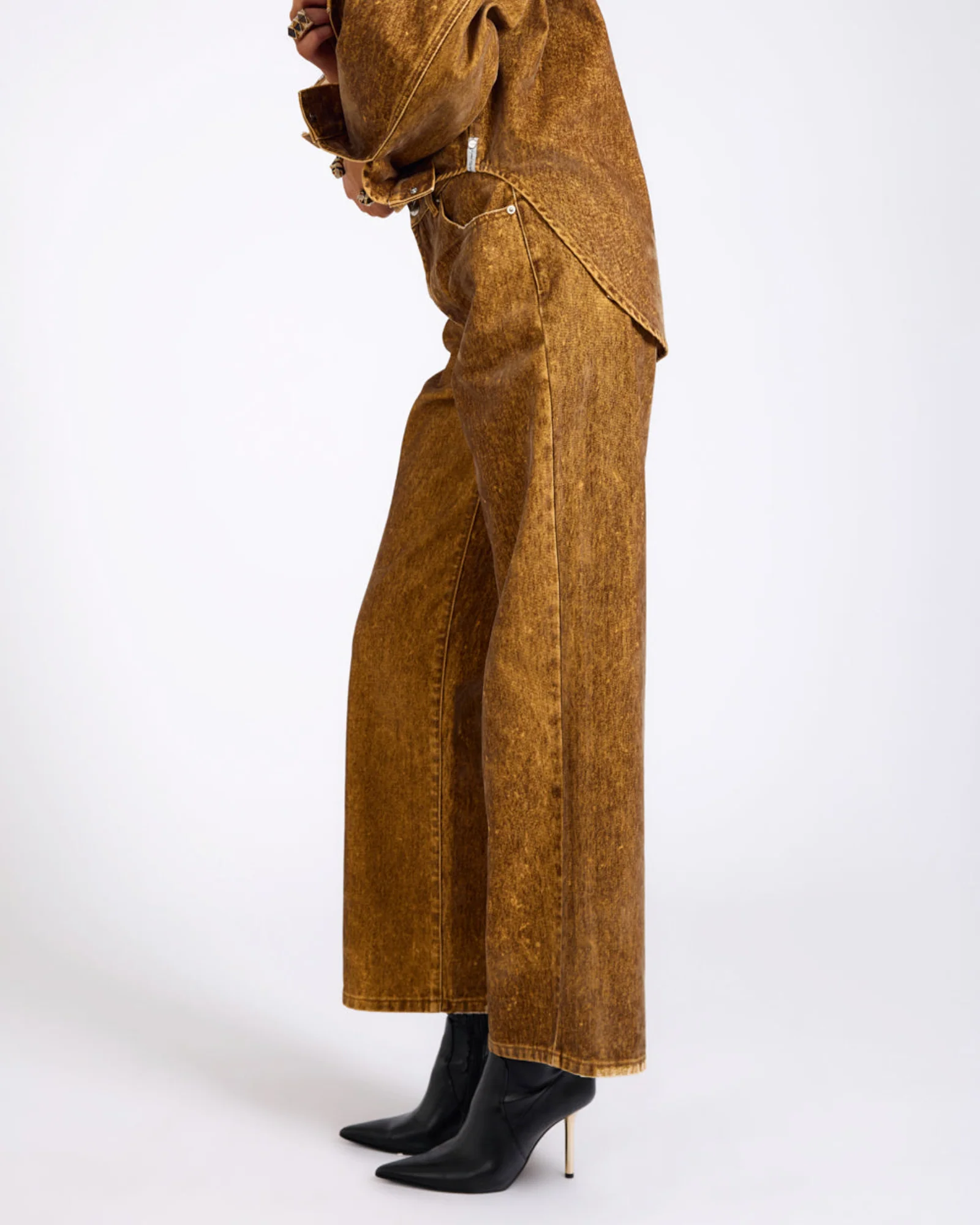 Baxters Mid Waist Wide Leg Denim Jeans - Image 6
