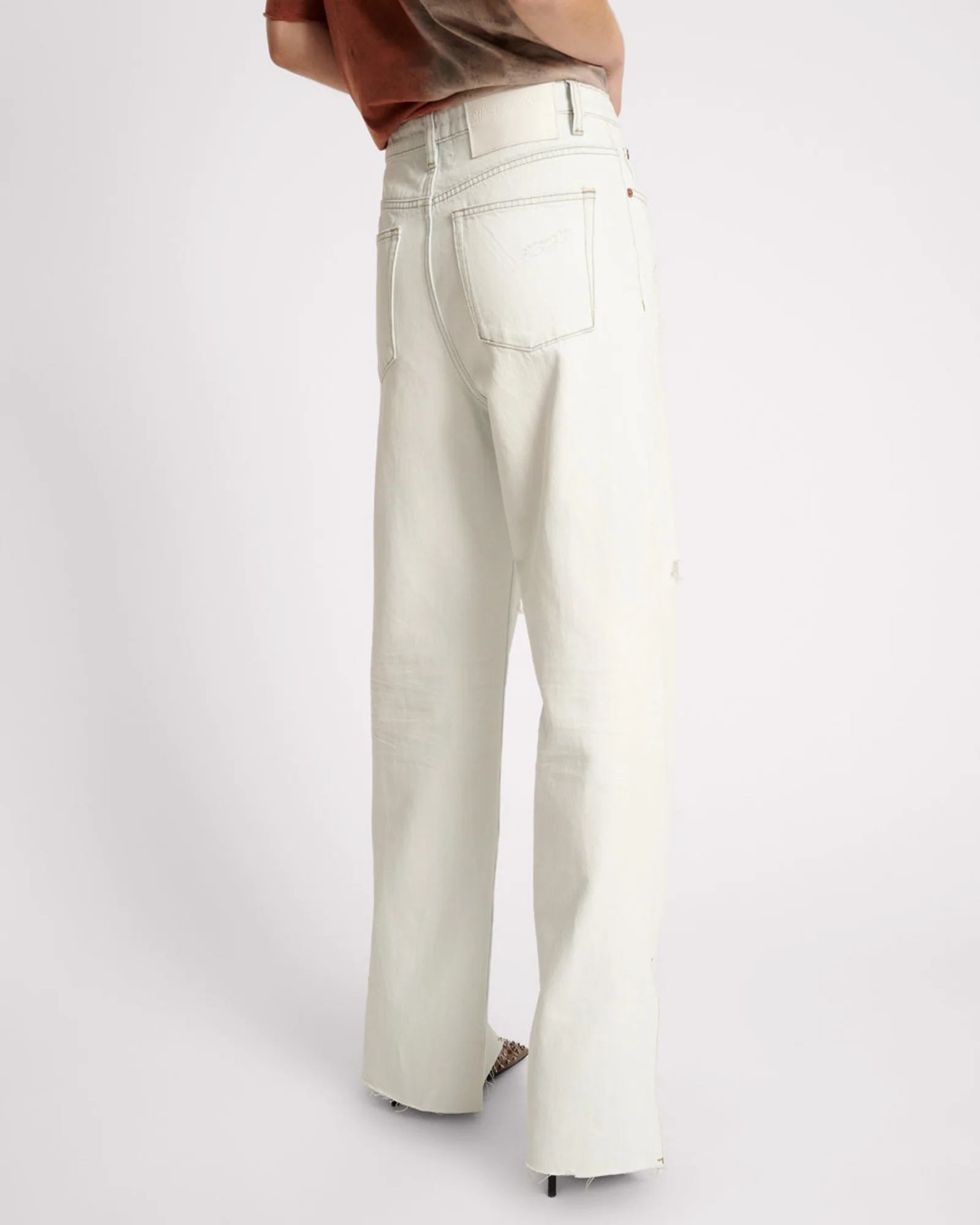 Billie Low Slung Straight Leg Mid Waist Denim Jeans - Bel Air Blue - Image 3