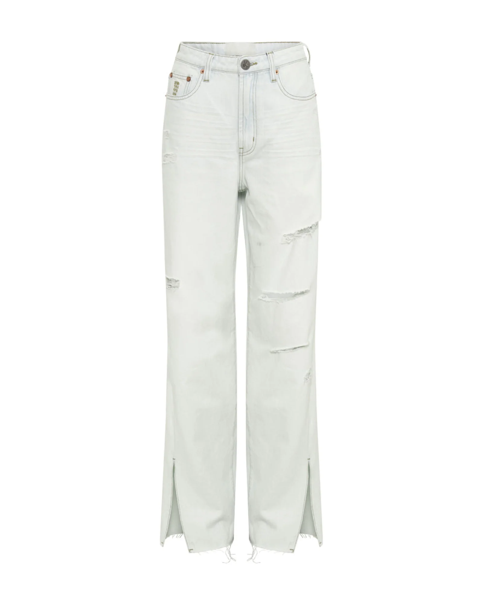 Billie Low Slung Straight Leg Mid Waist Denim Jeans - Bel Air Blue - Image 6