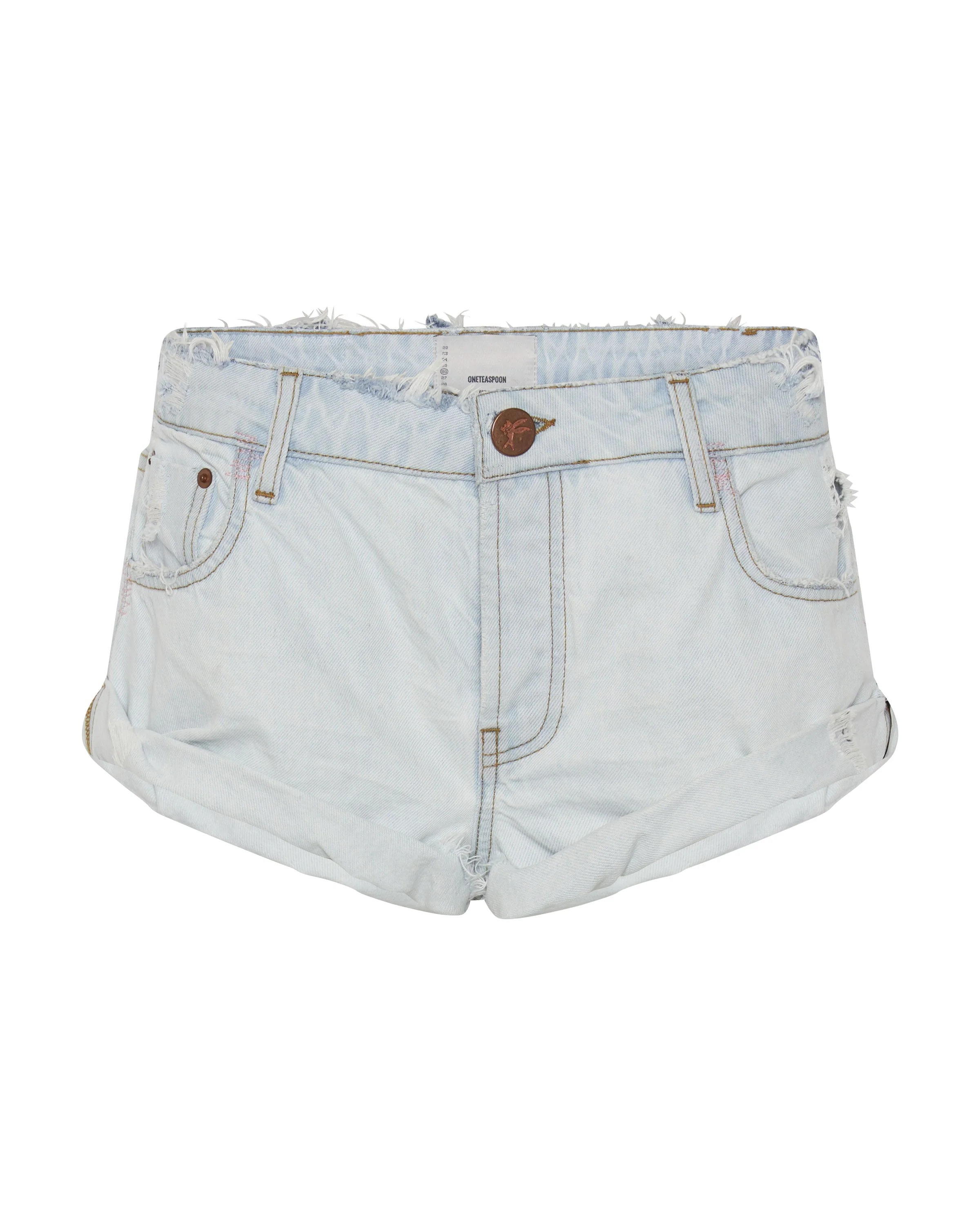 Bandits Low Waist Denim Shorts - Bel Air Blue - Image 6
