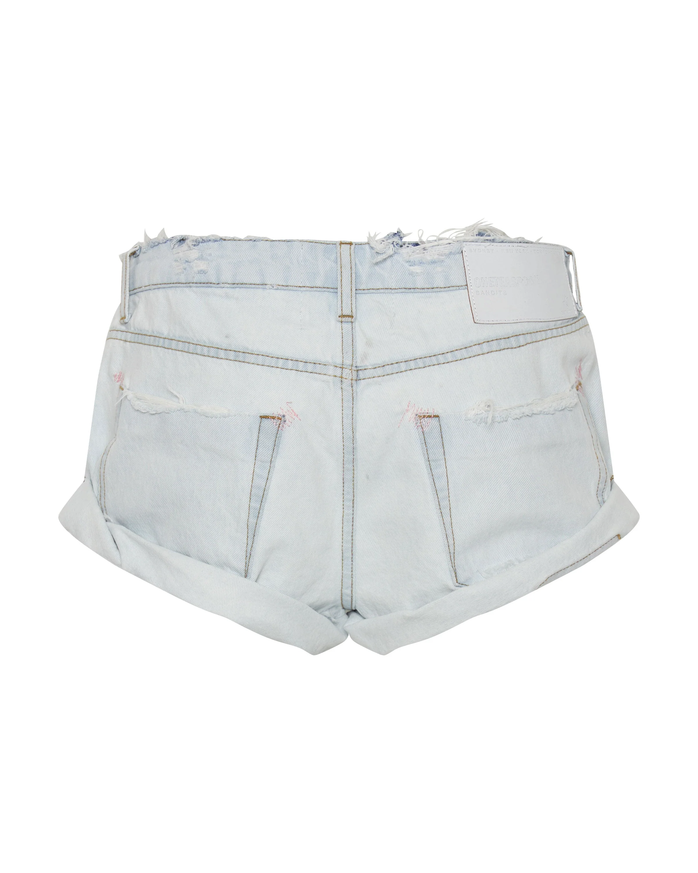 Bandits Low Waist Denim Shorts - Bel Air Blue - Image 7