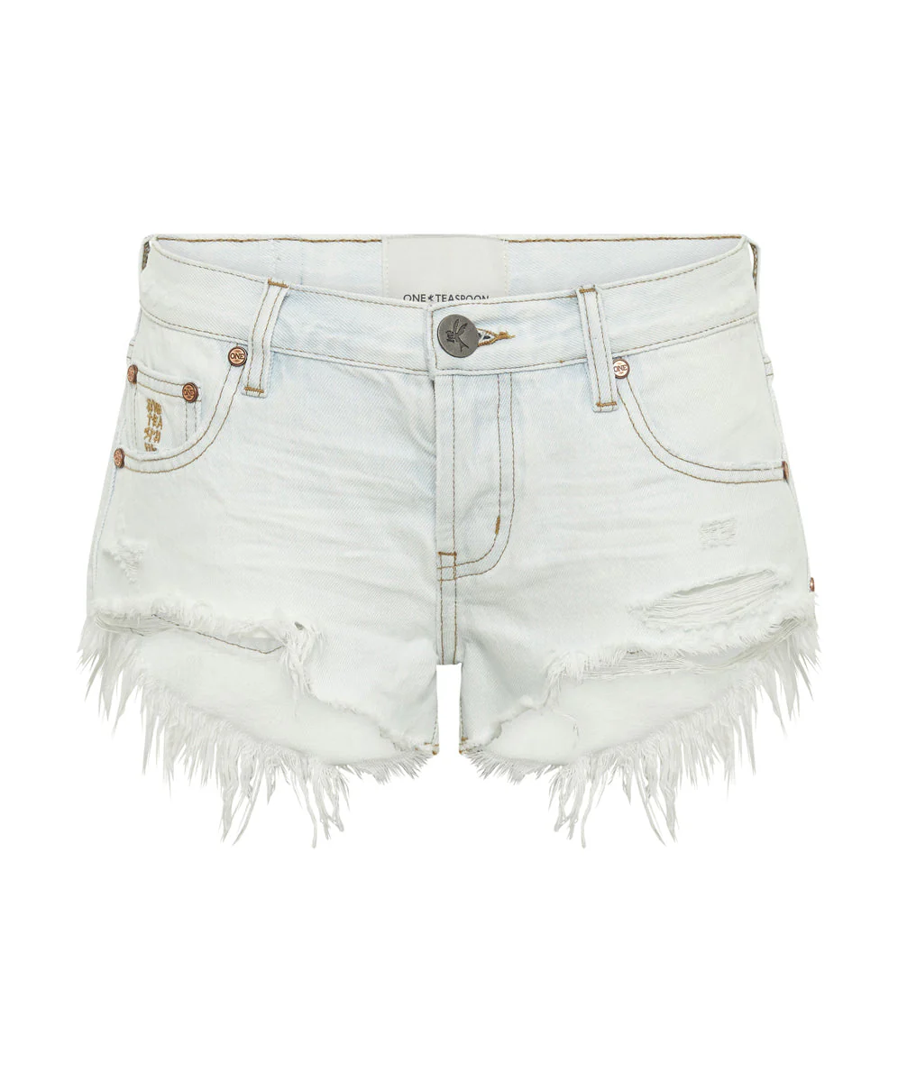 Bonitas Low Waist Denim Shorts - Bel Air Blue - Image 10