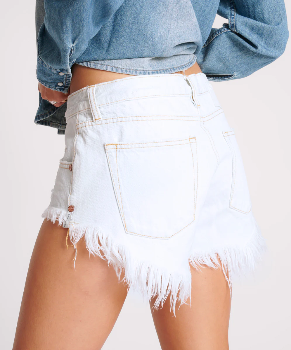 Bonitas Low Waist Denim Shorts - Bel Air Blue - Image 5