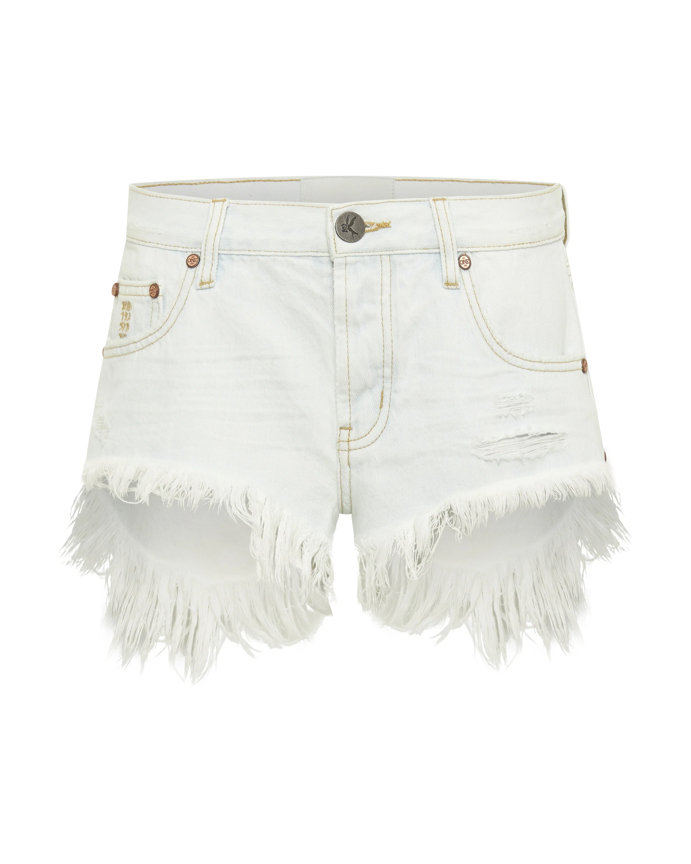 Bonitas Low Waist Denim Shorts - Bel Air Blue - Image 8