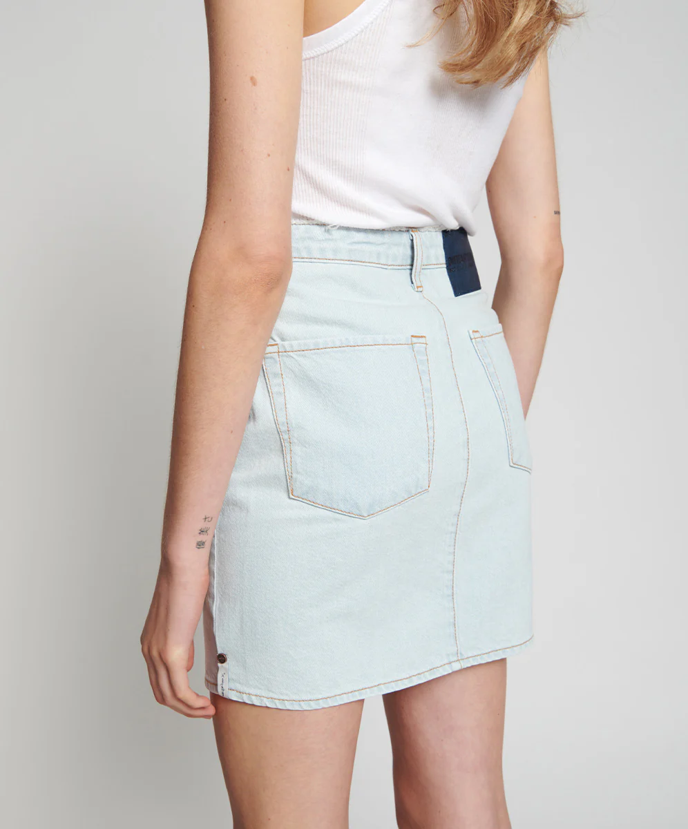 BEL AIR BLUE SOCIETY WRAP MINI SKIRT - Image 3