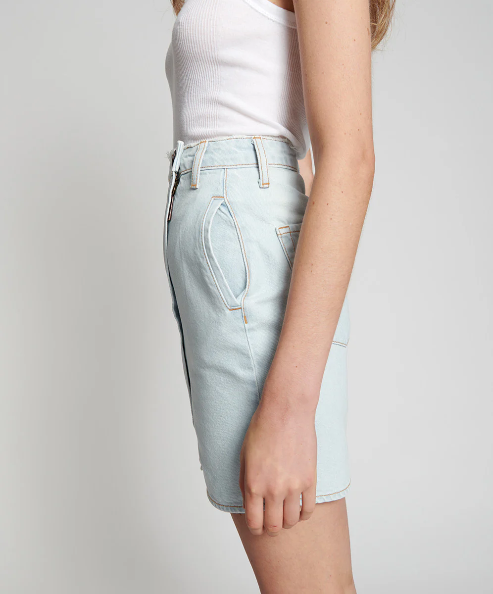 BEL AIR BLUE SOCIETY WRAP MINI SKIRT - Image 4
