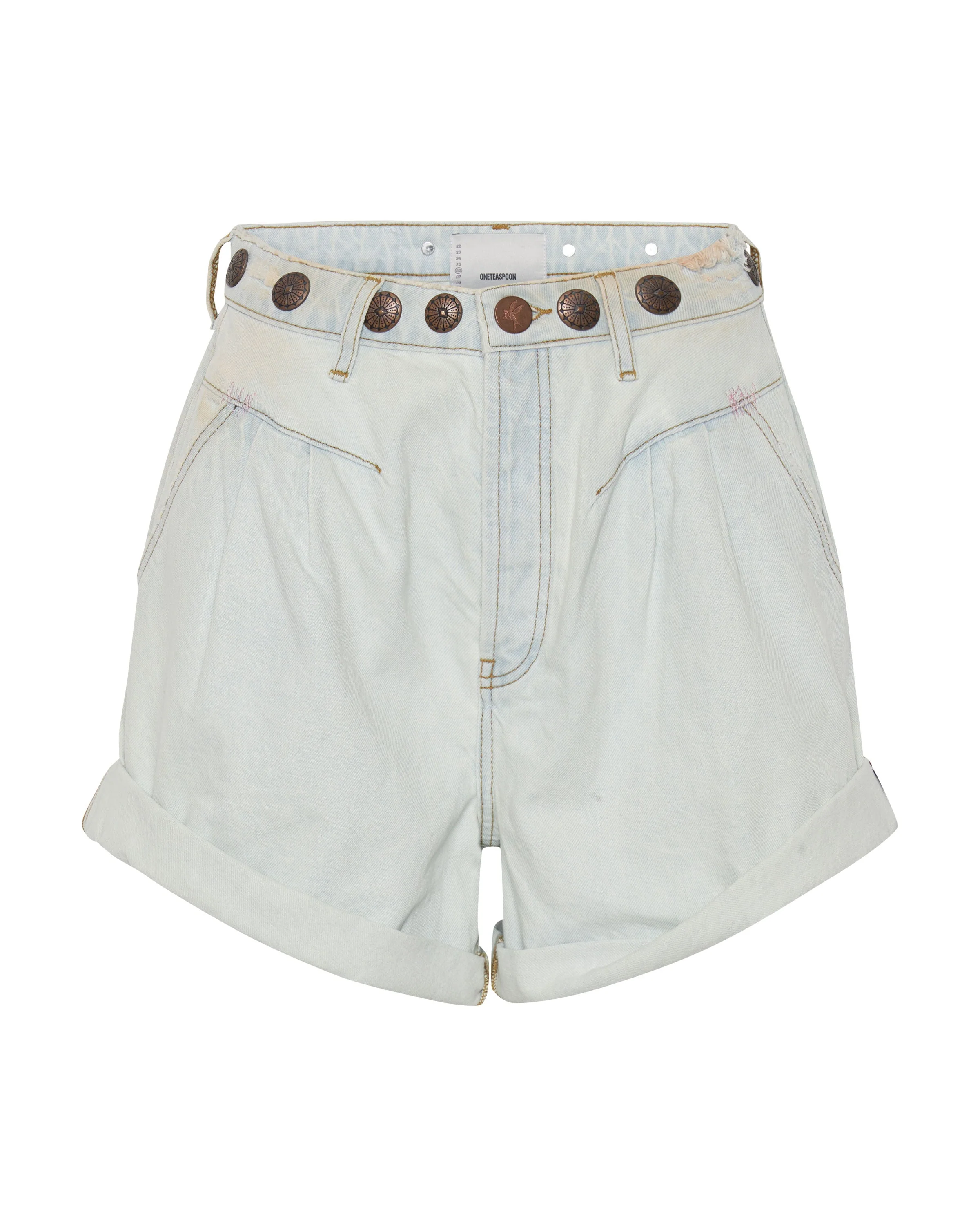 Streetwalkers High Waist 80S Fit Denim Shorts - Bel Air Blue - Image 5