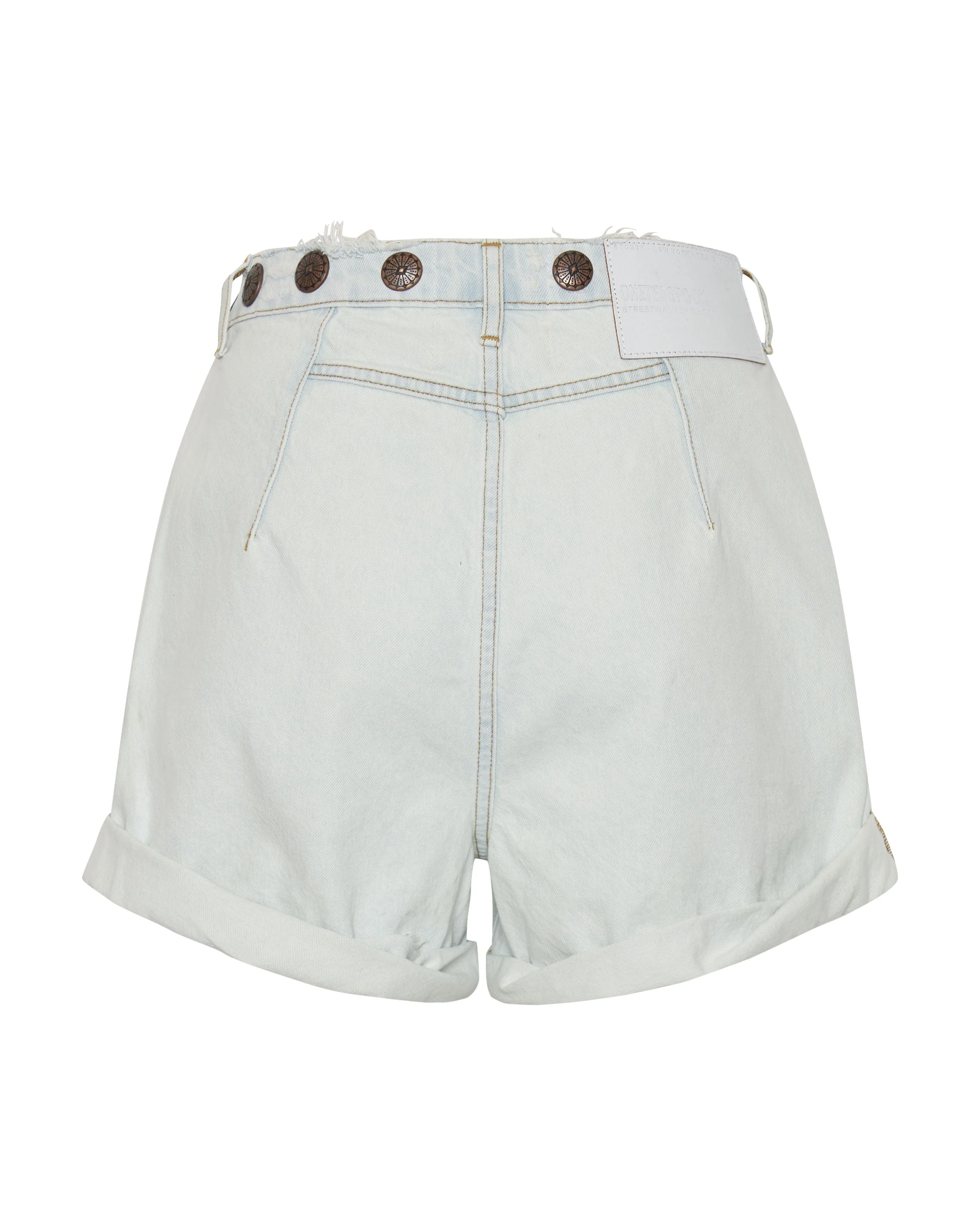 Streetwalkers High Waist 80S Fit Denim Shorts - Bel Air Blue - Image 6