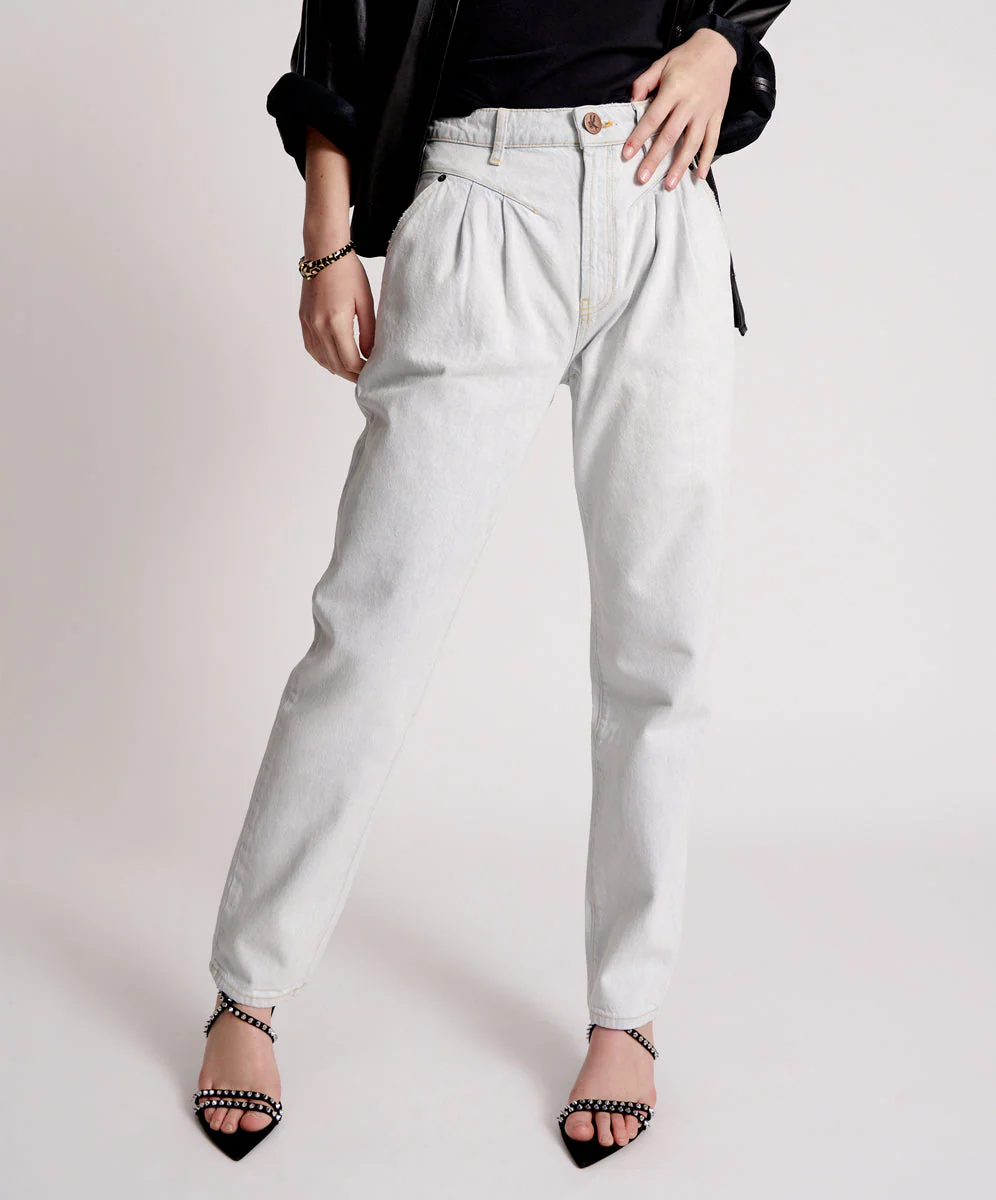 Streetwalkers High Waist Straight Leg Trouser Denim Jeans - Bel Air Blue - Image 2
