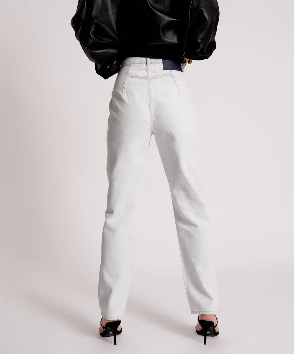 Streetwalkers High Waist Straight Leg Trouser Denim Jeans - Bel Air Blue - Image 4