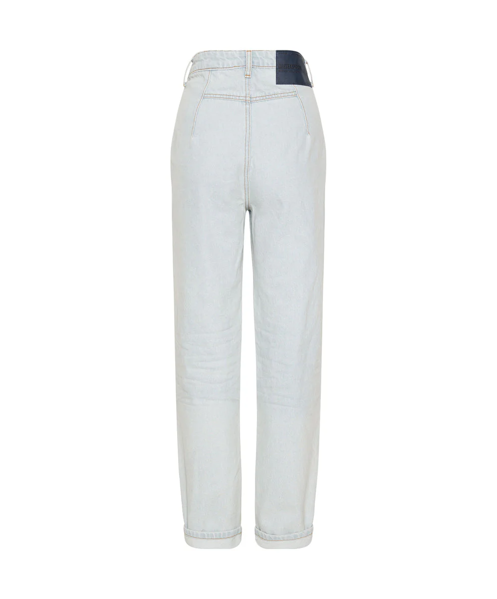 Streetwalkers High Waist Straight Leg Trouser Denim Jeans - Bel Air Blue - Image 6