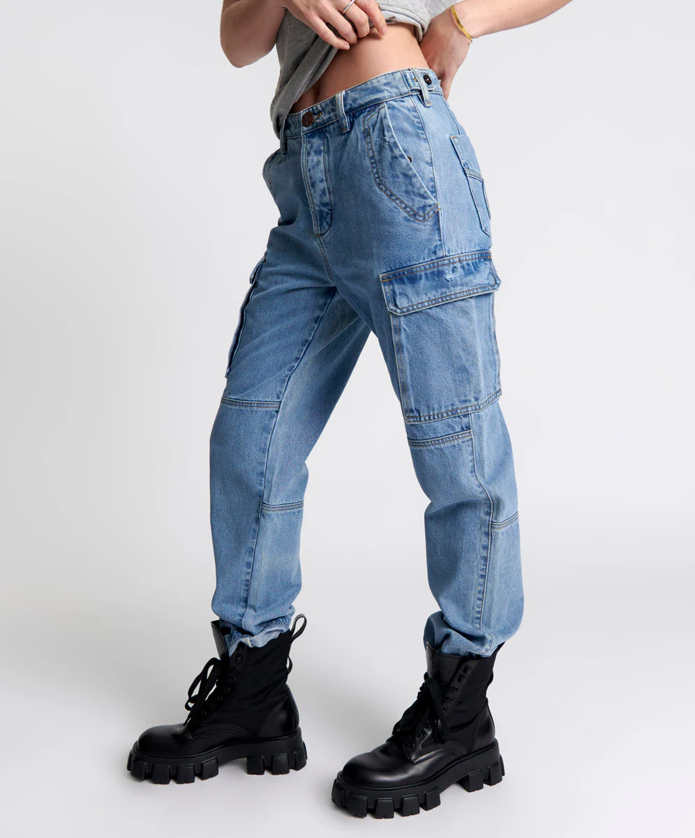 Cargo Motion Denim Jeans - Berlin Blue - Image 3